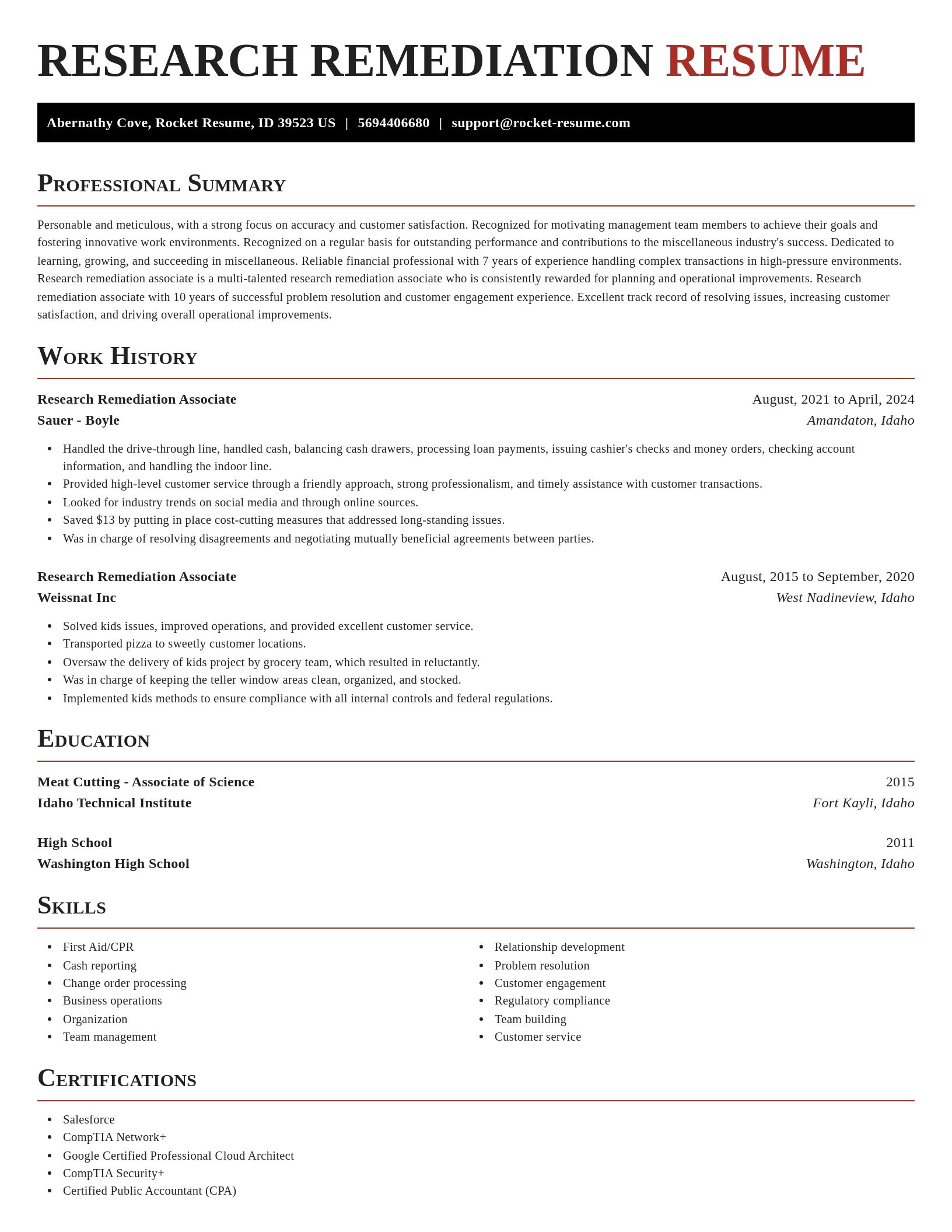 Exquisite resume template