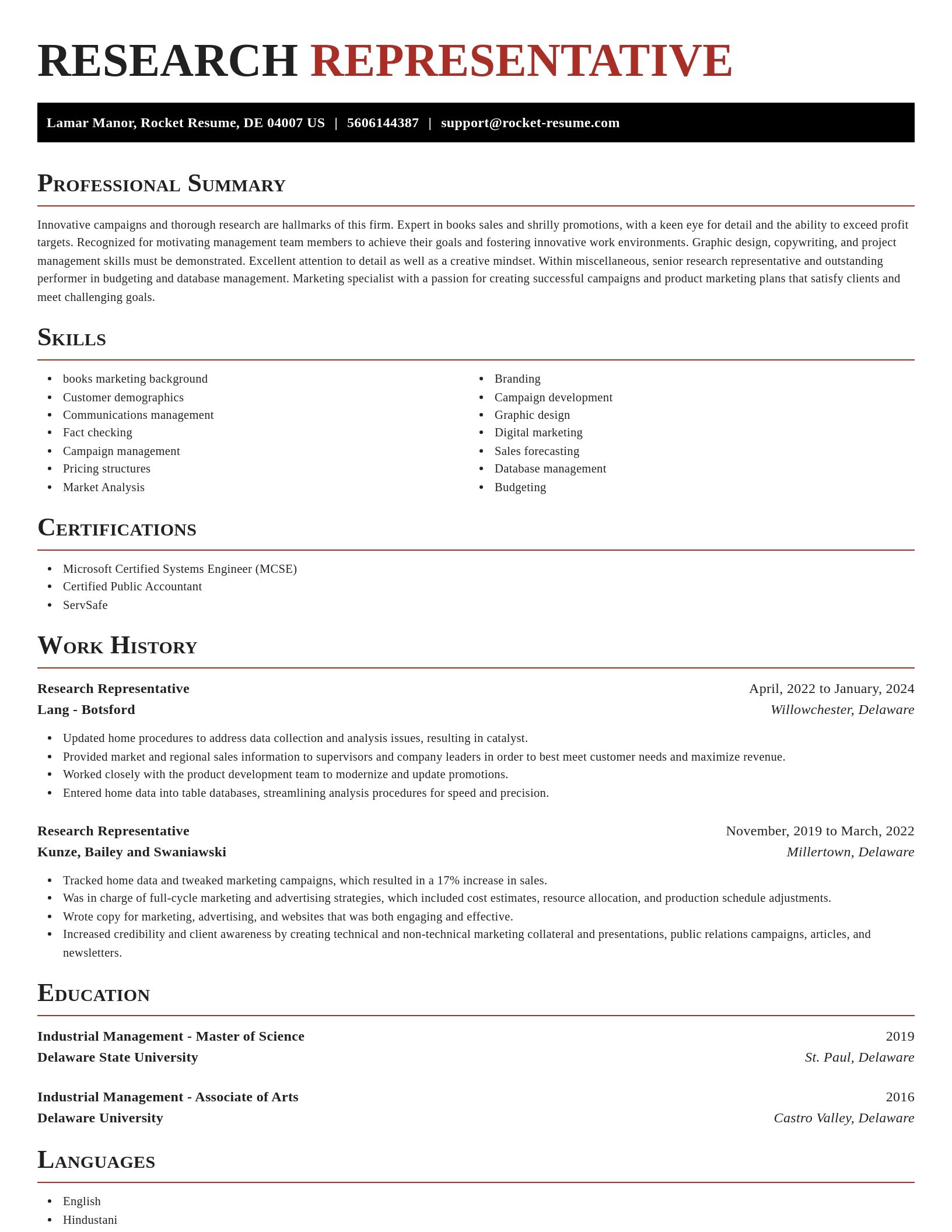 Exquisite resume template