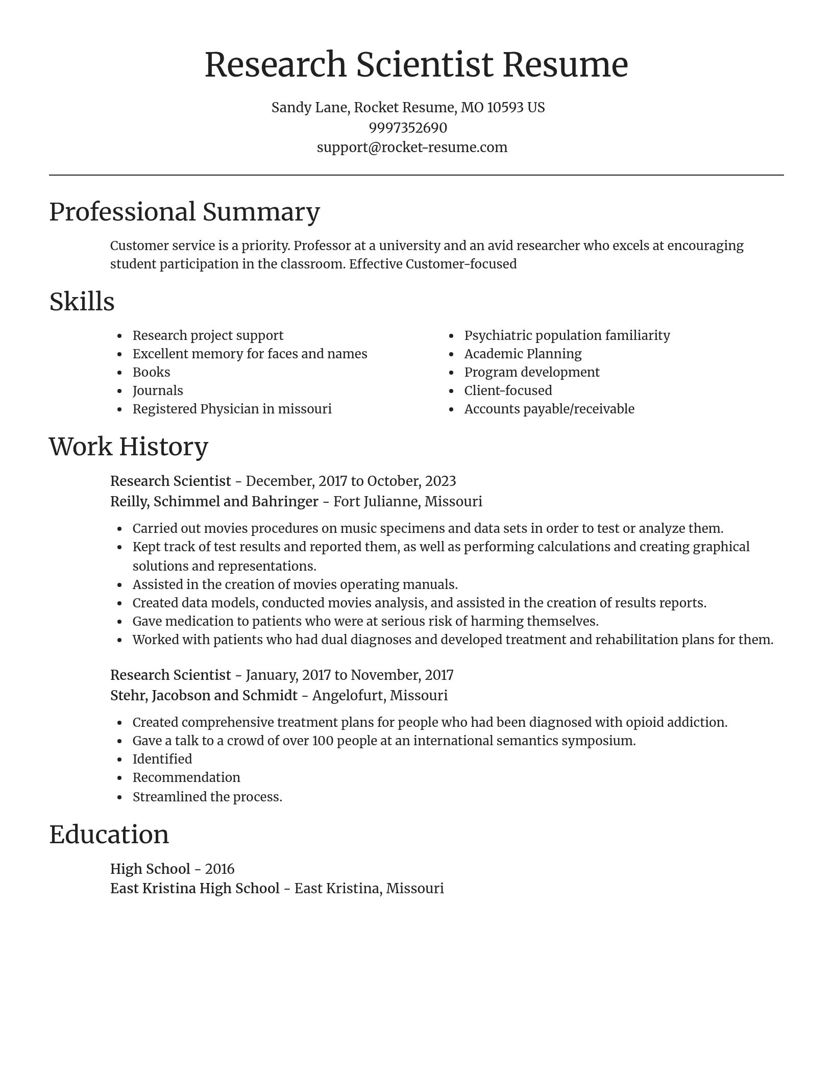 Focal Point resume template