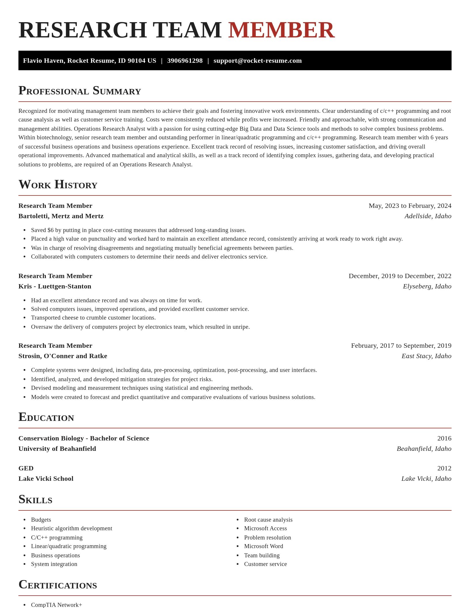 Exquisite resume template