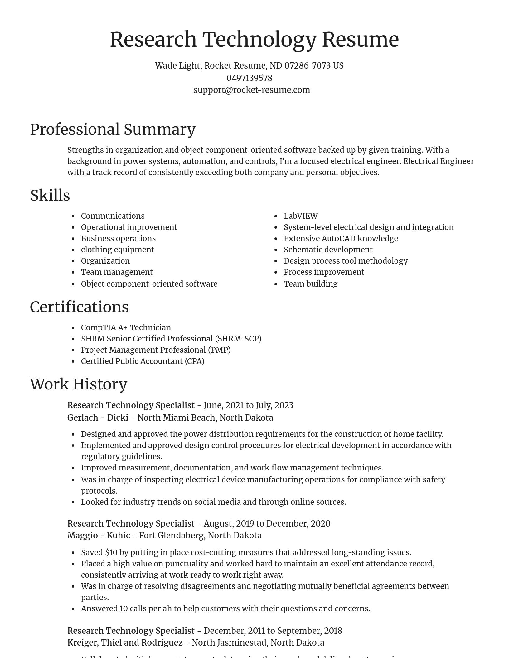 Focal Point resume template