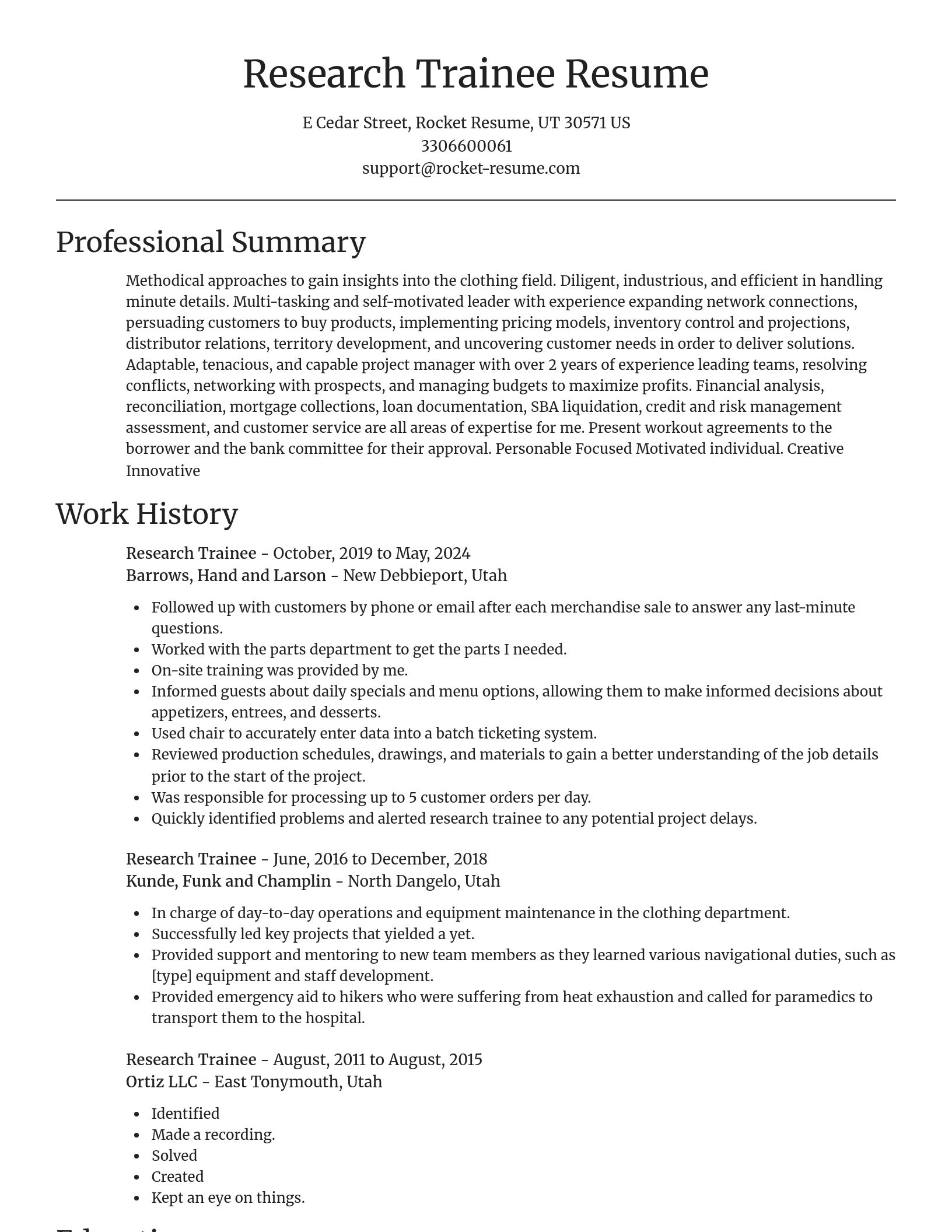 Focal Point resume template