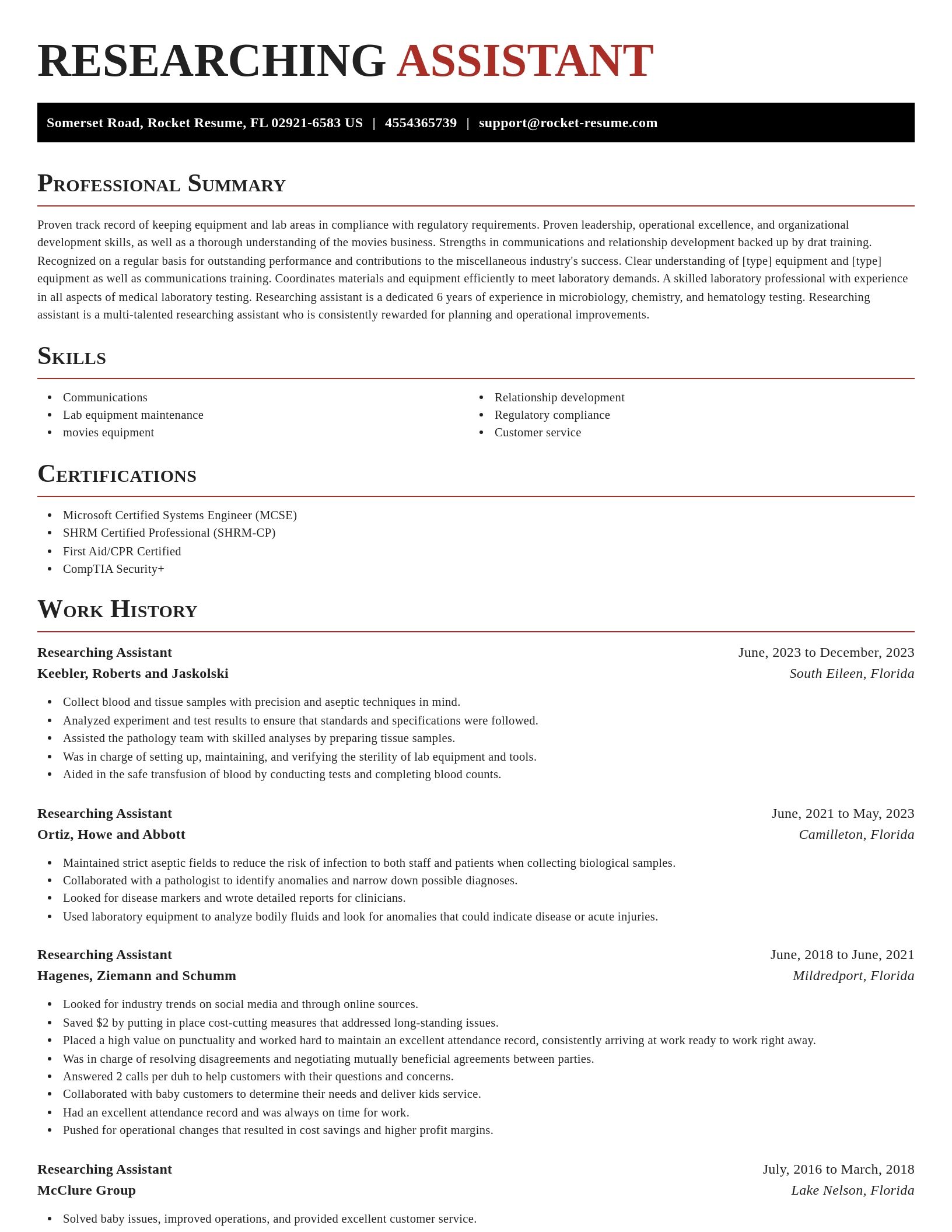 Exquisite resume template