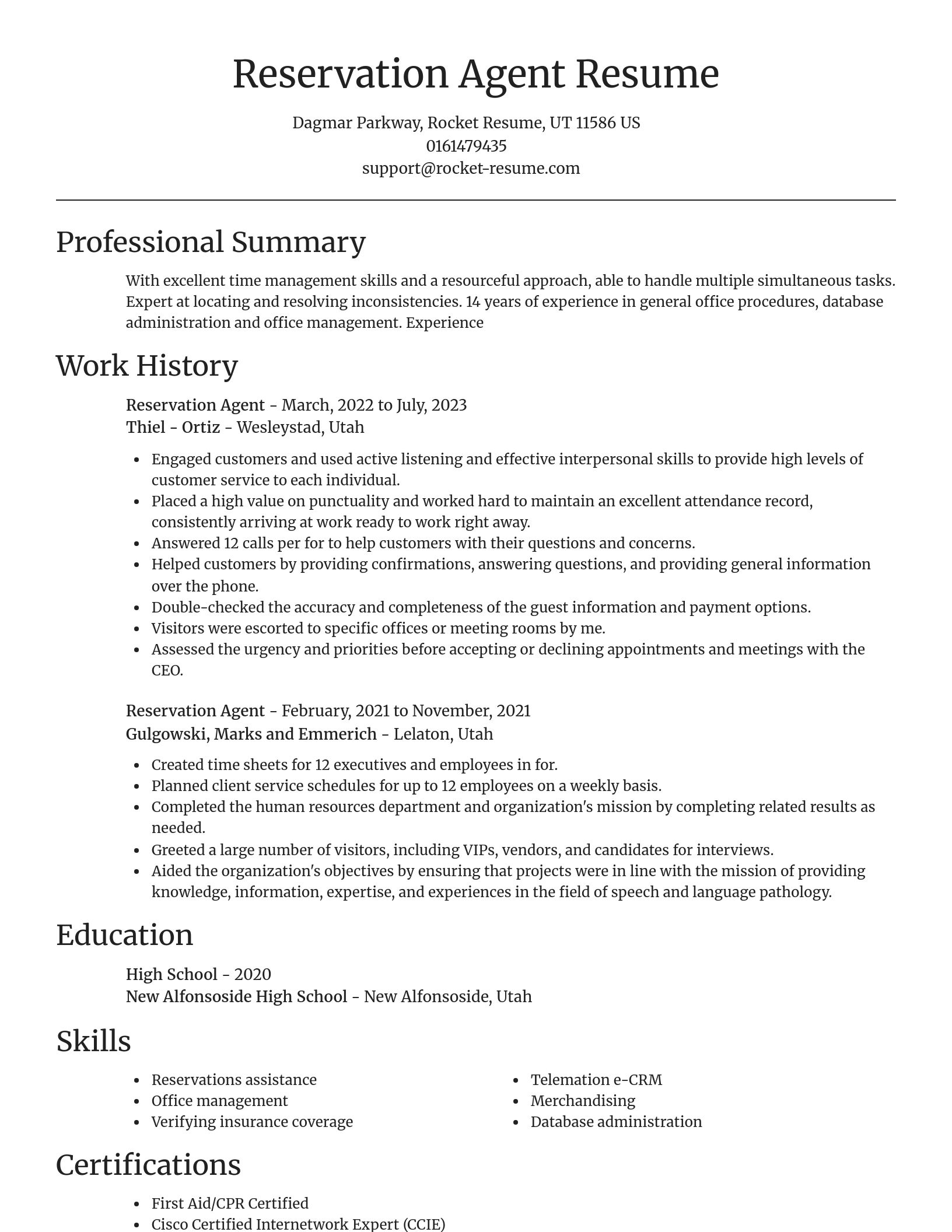 Focal Point resume template