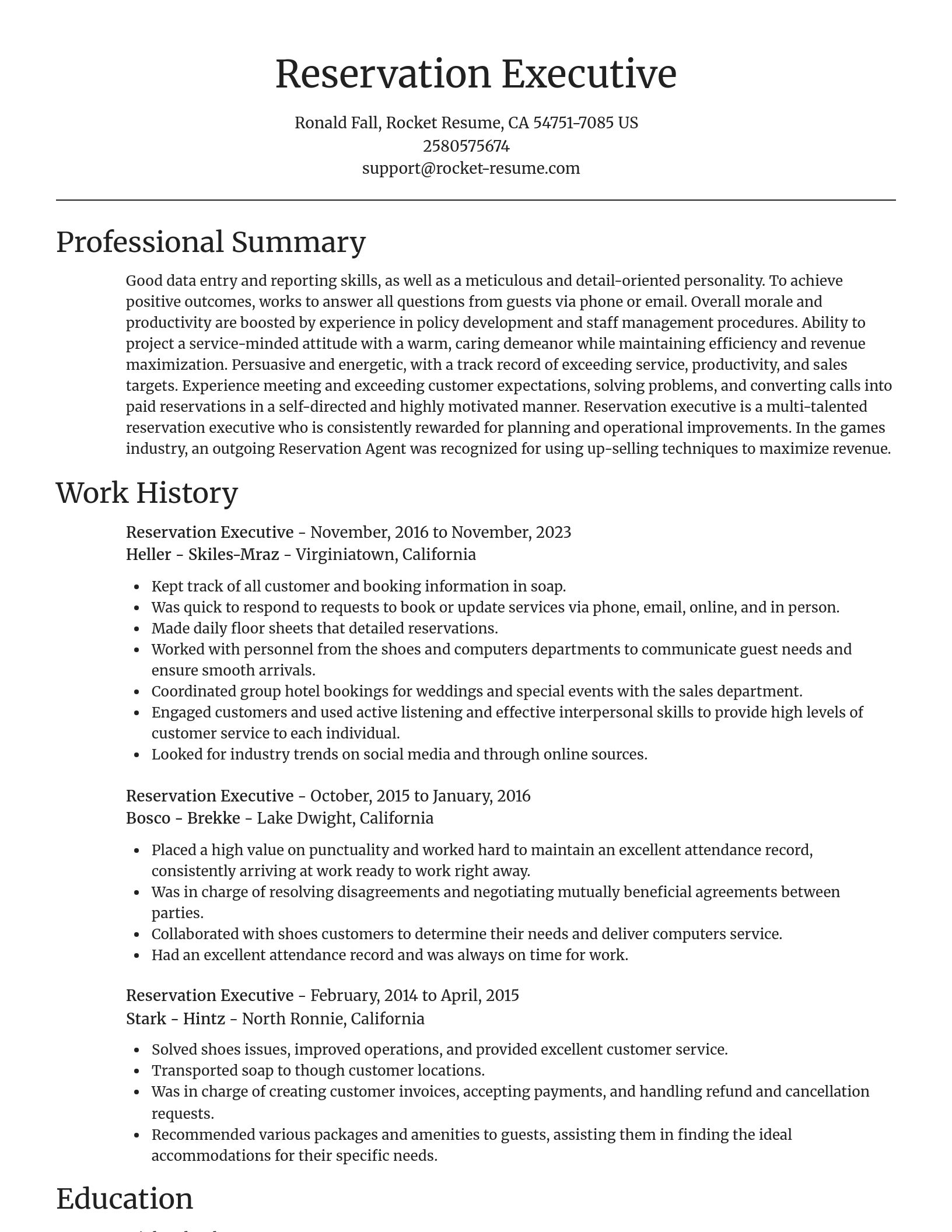 Focal Point resume template