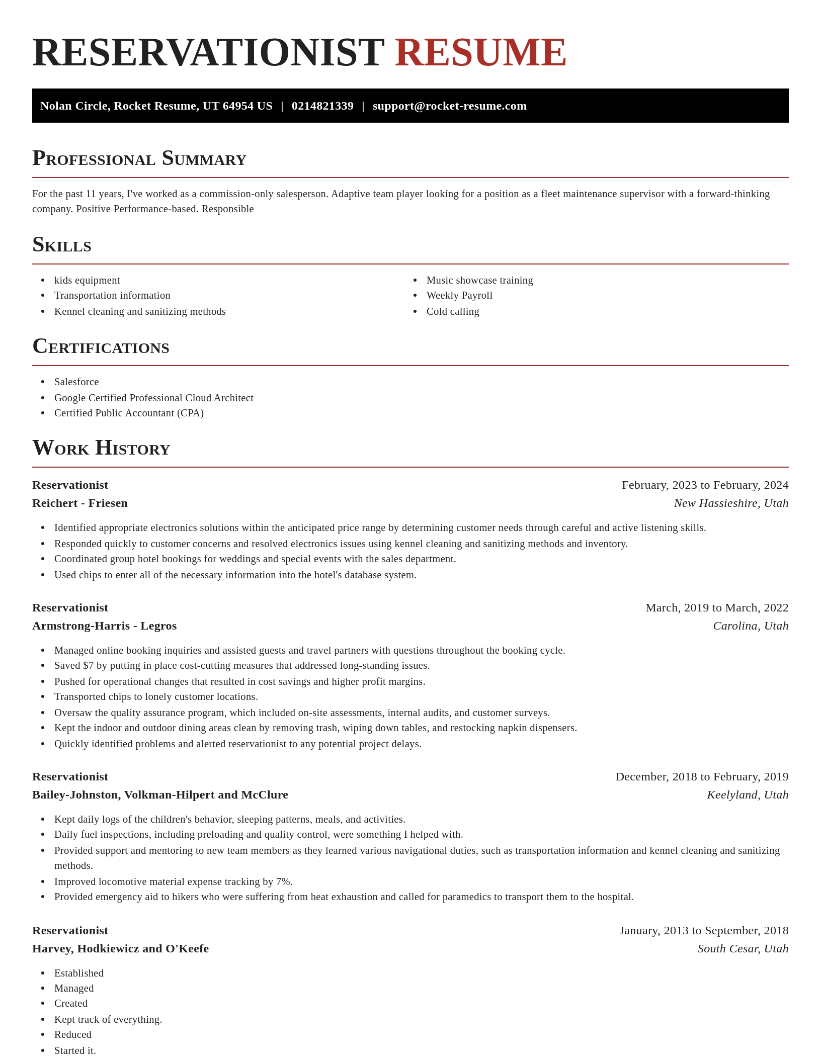 Exquisite resume template