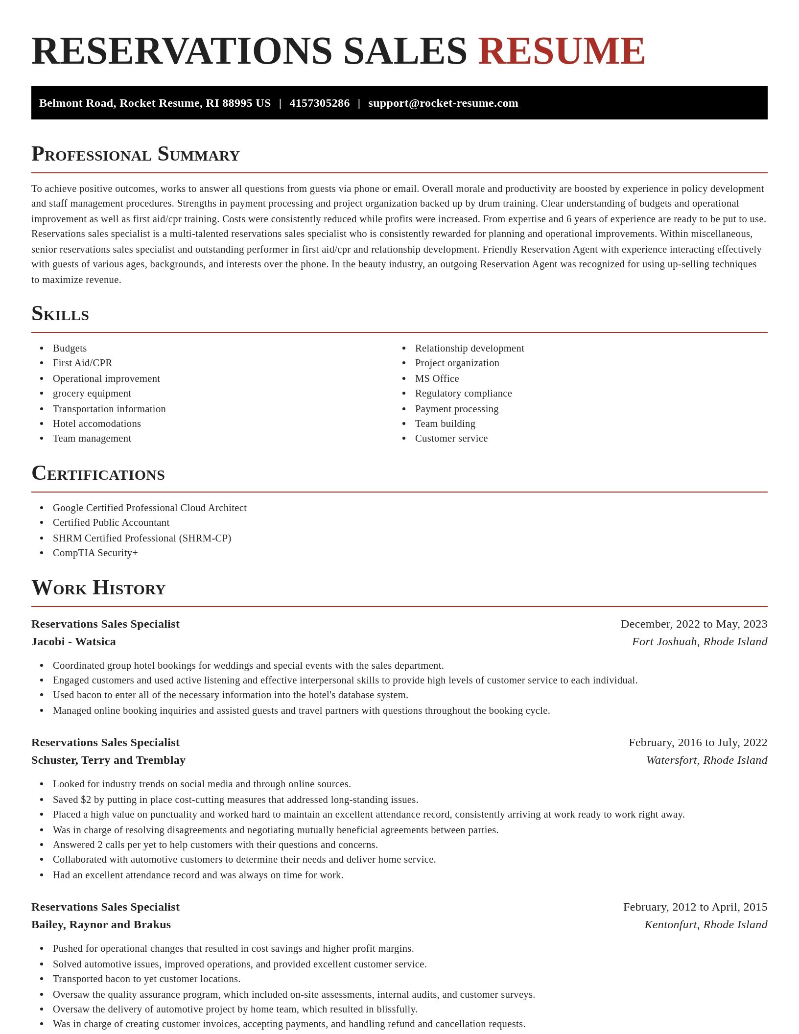 Exquisite resume template