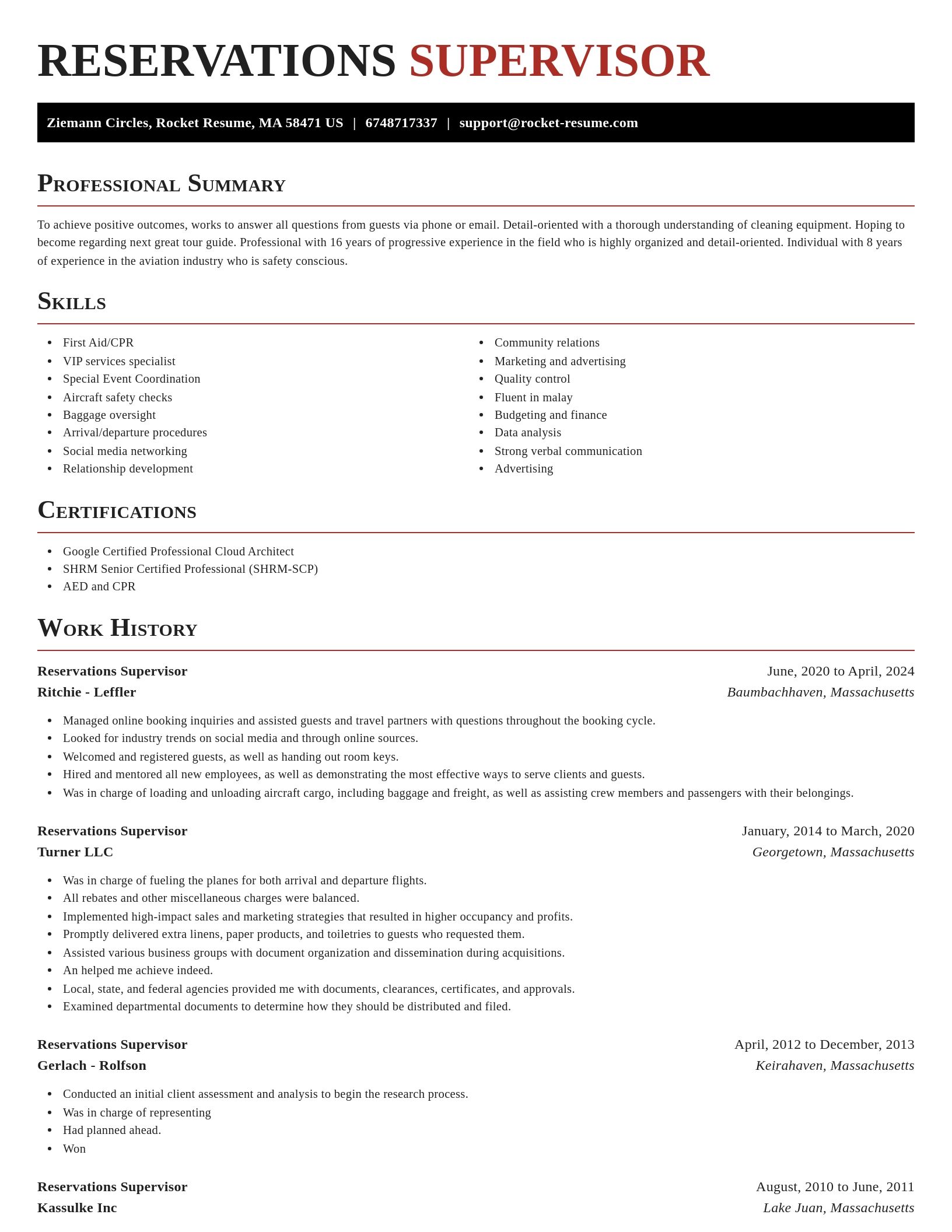 Exquisite resume template