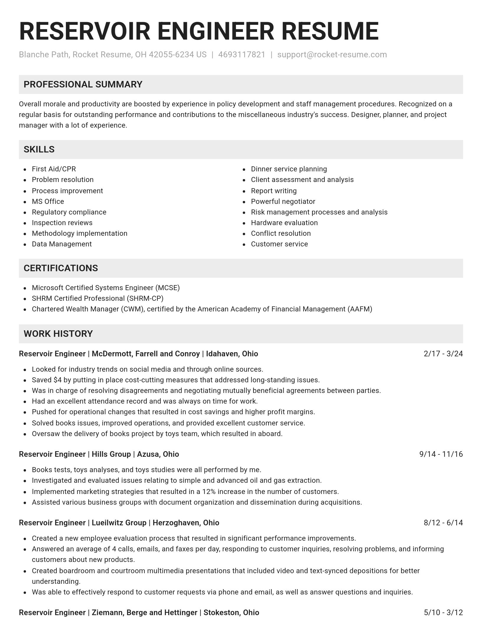 Genius resume template