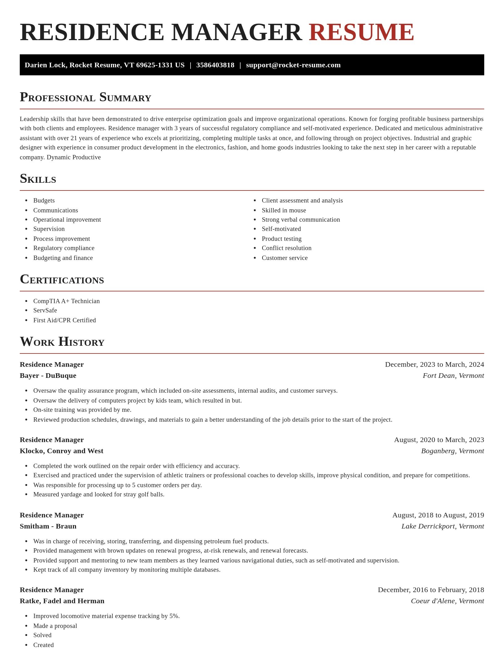 Exquisite resume template