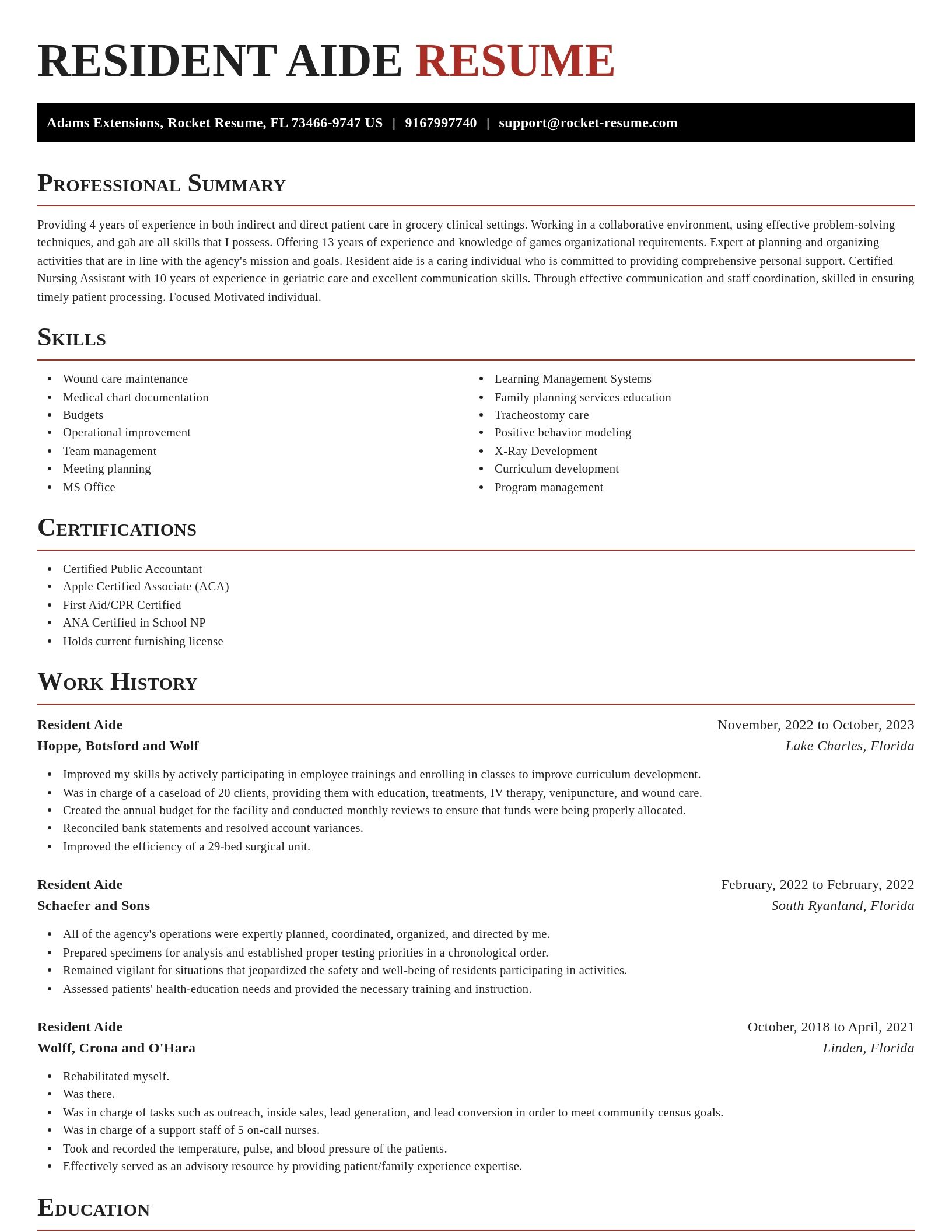 Exquisite resume template