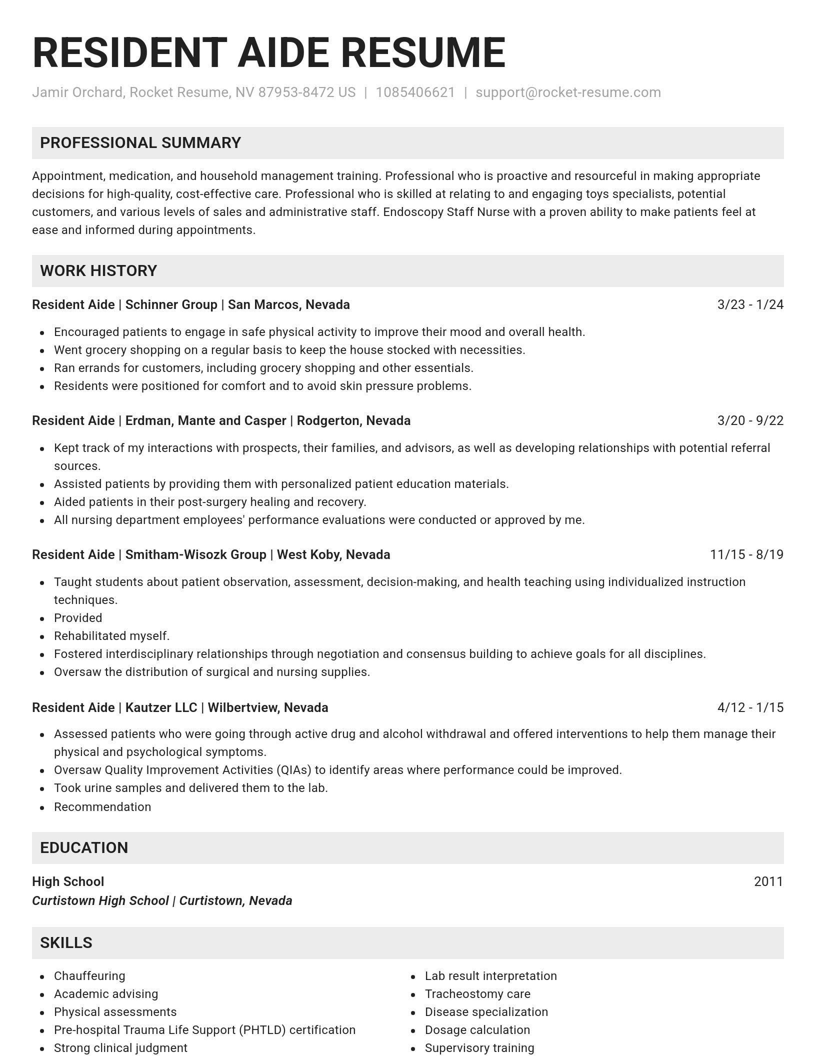 Genius resume template