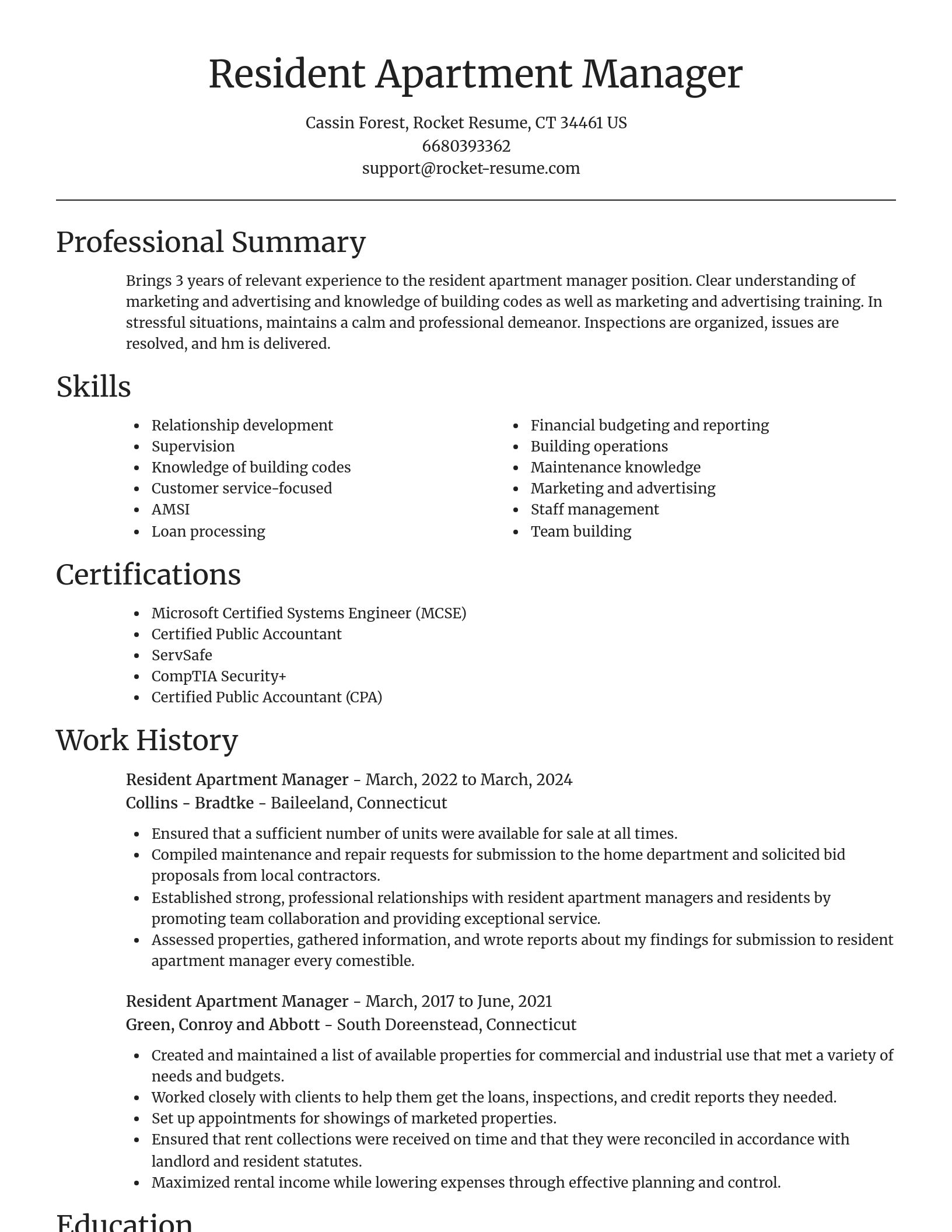 Focal Point resume template