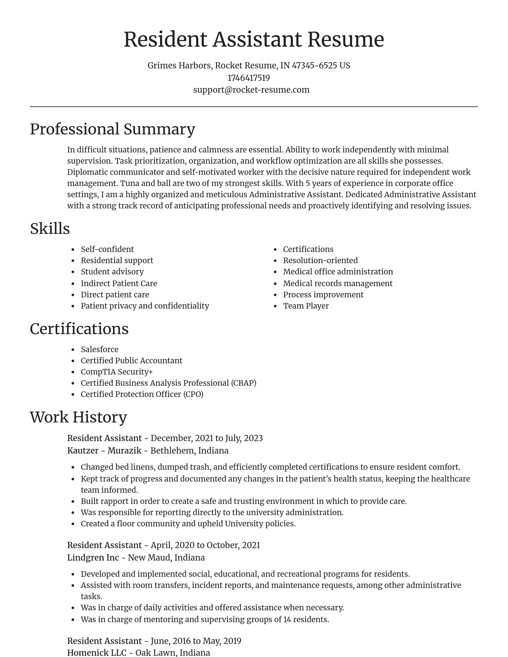 Focal Point resume template