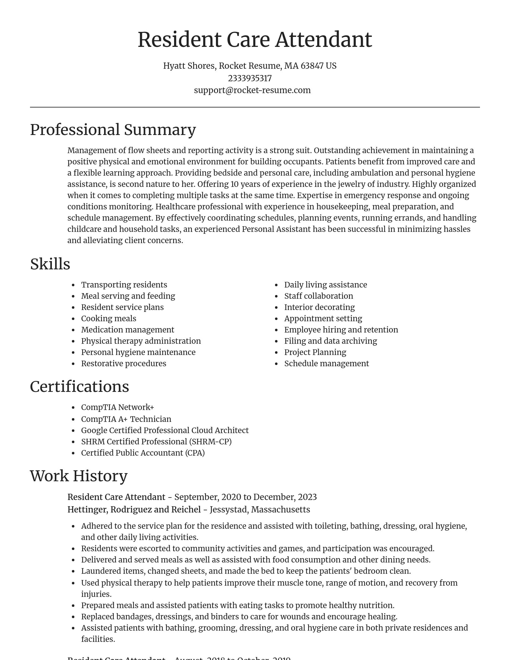 Focal Point resume template