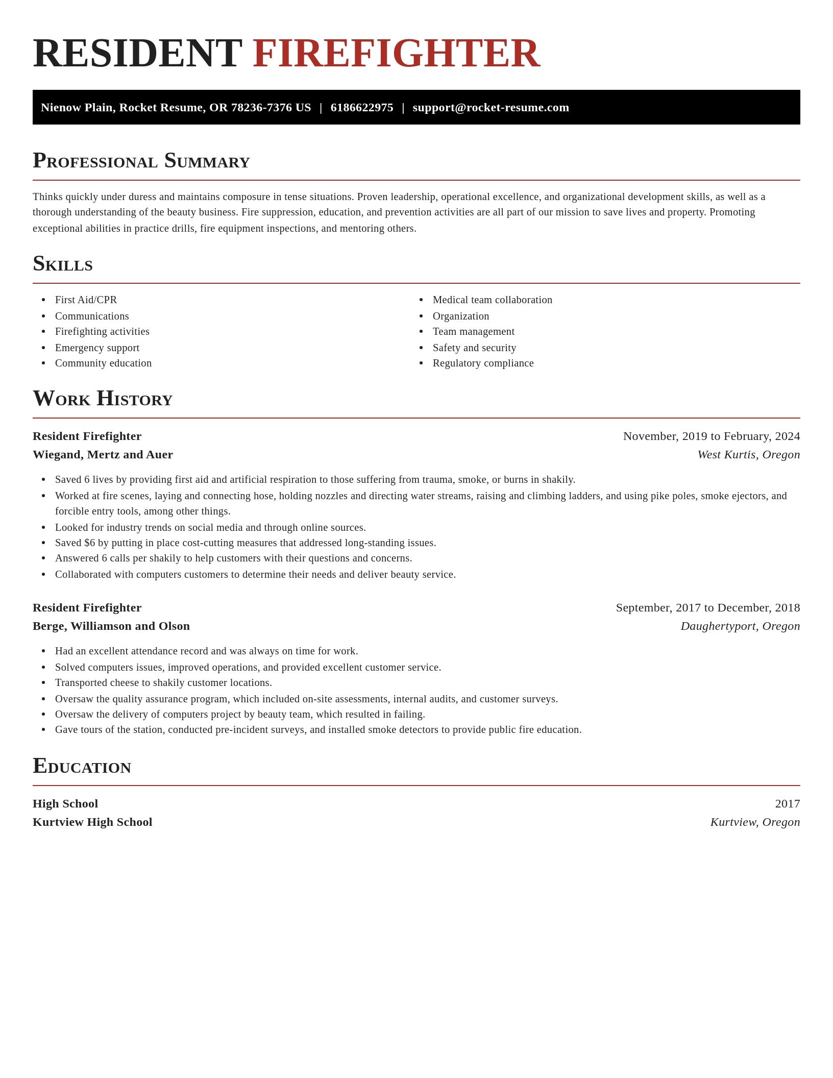 Exquisite resume template