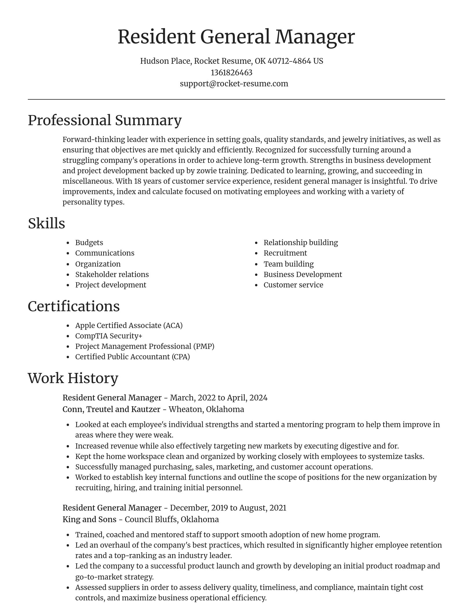 Focal Point resume template