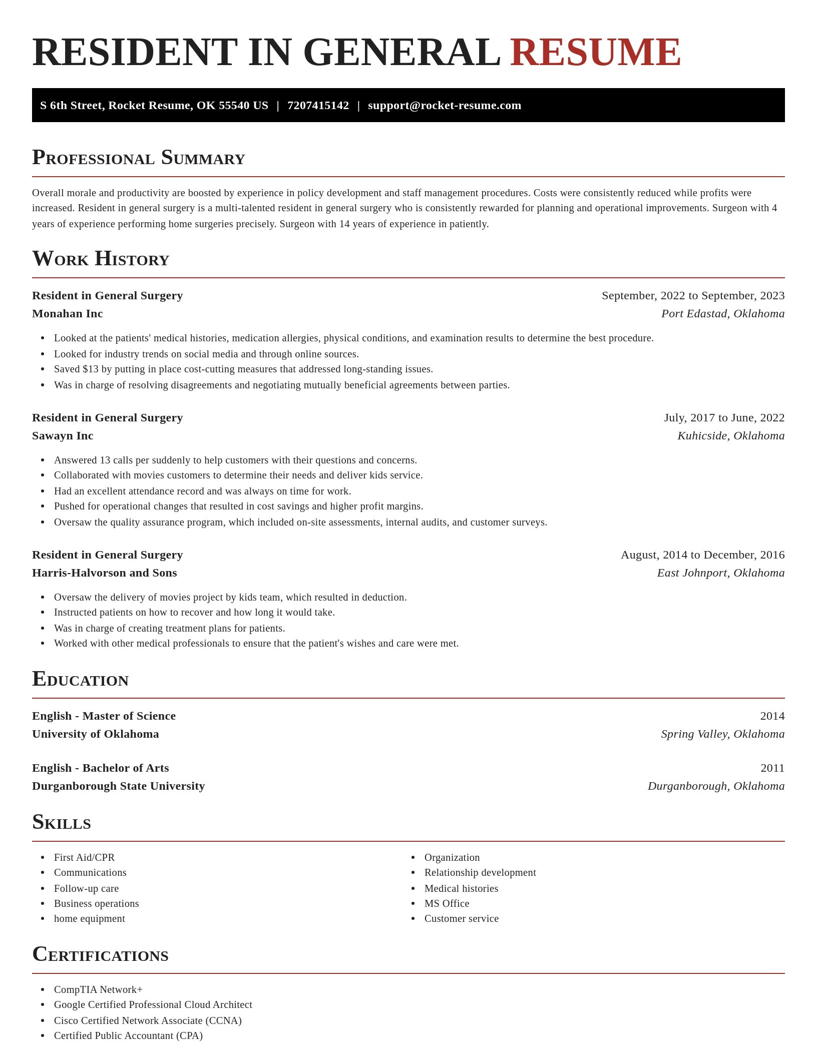 Exquisite resume template
