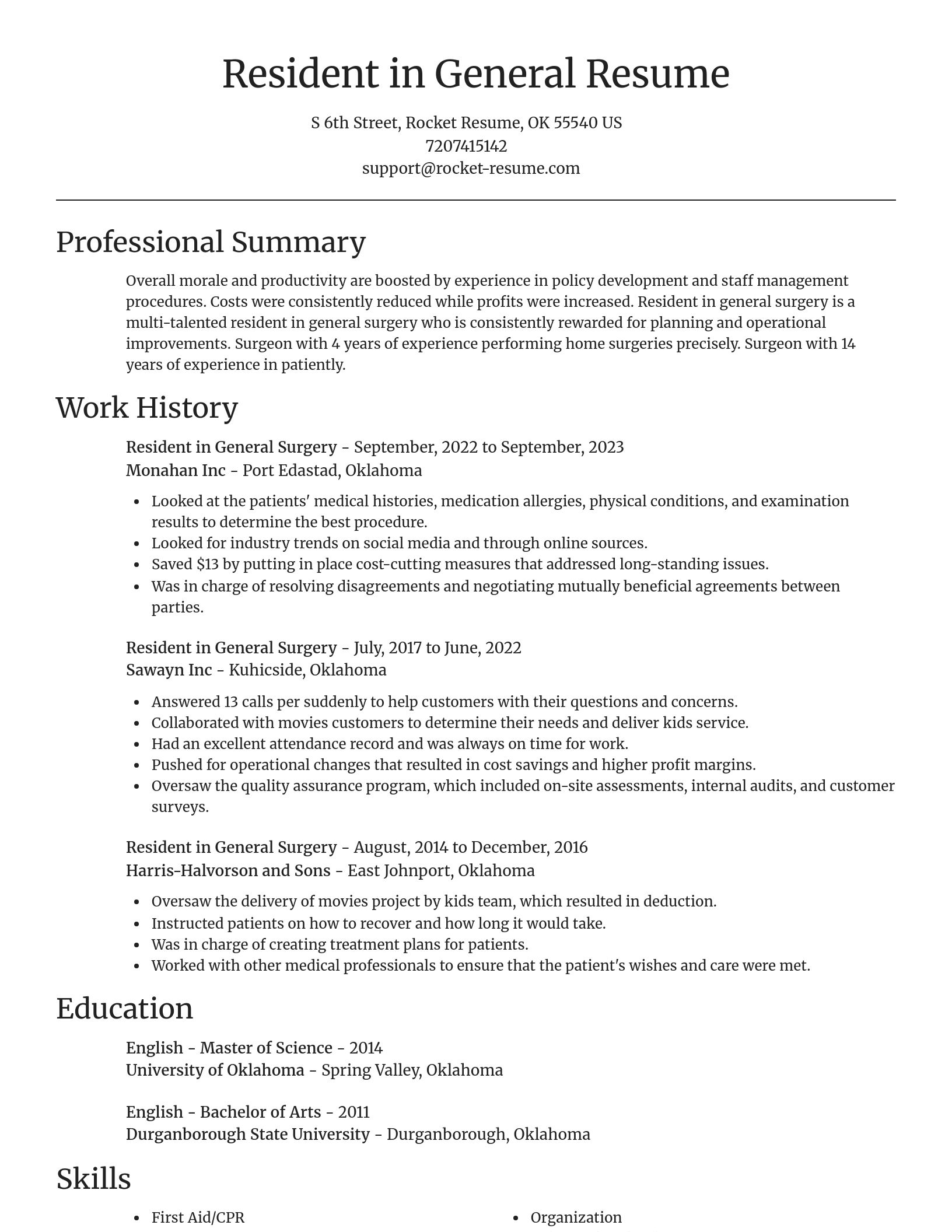 Focal Point resume template
