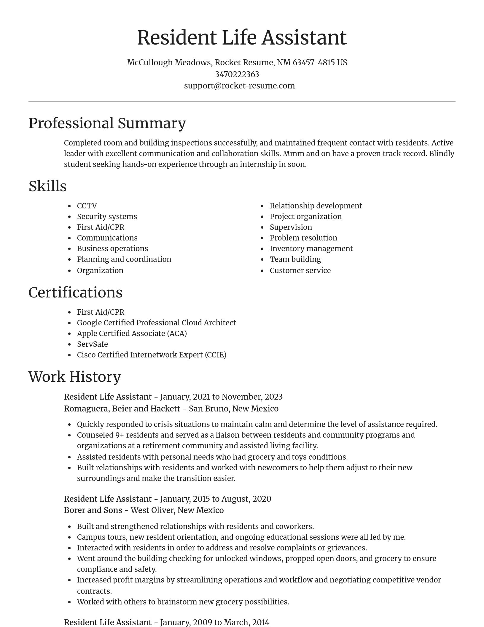 Focal Point resume template