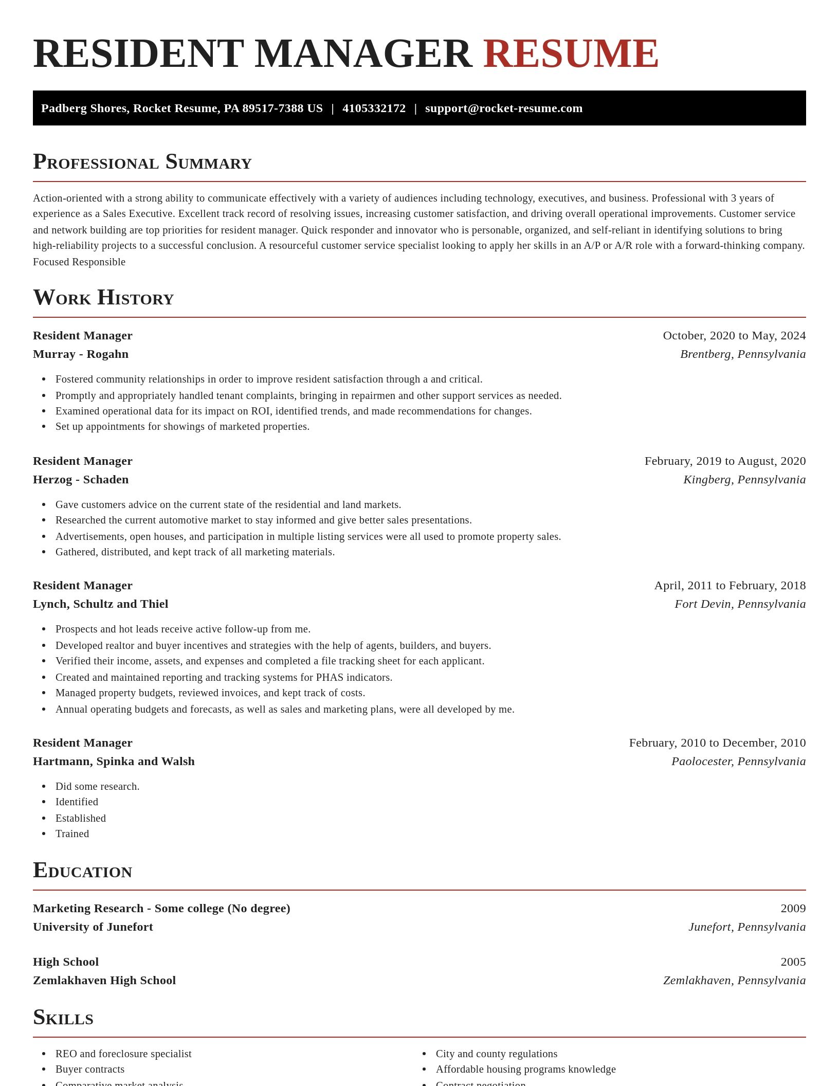 Exquisite resume template