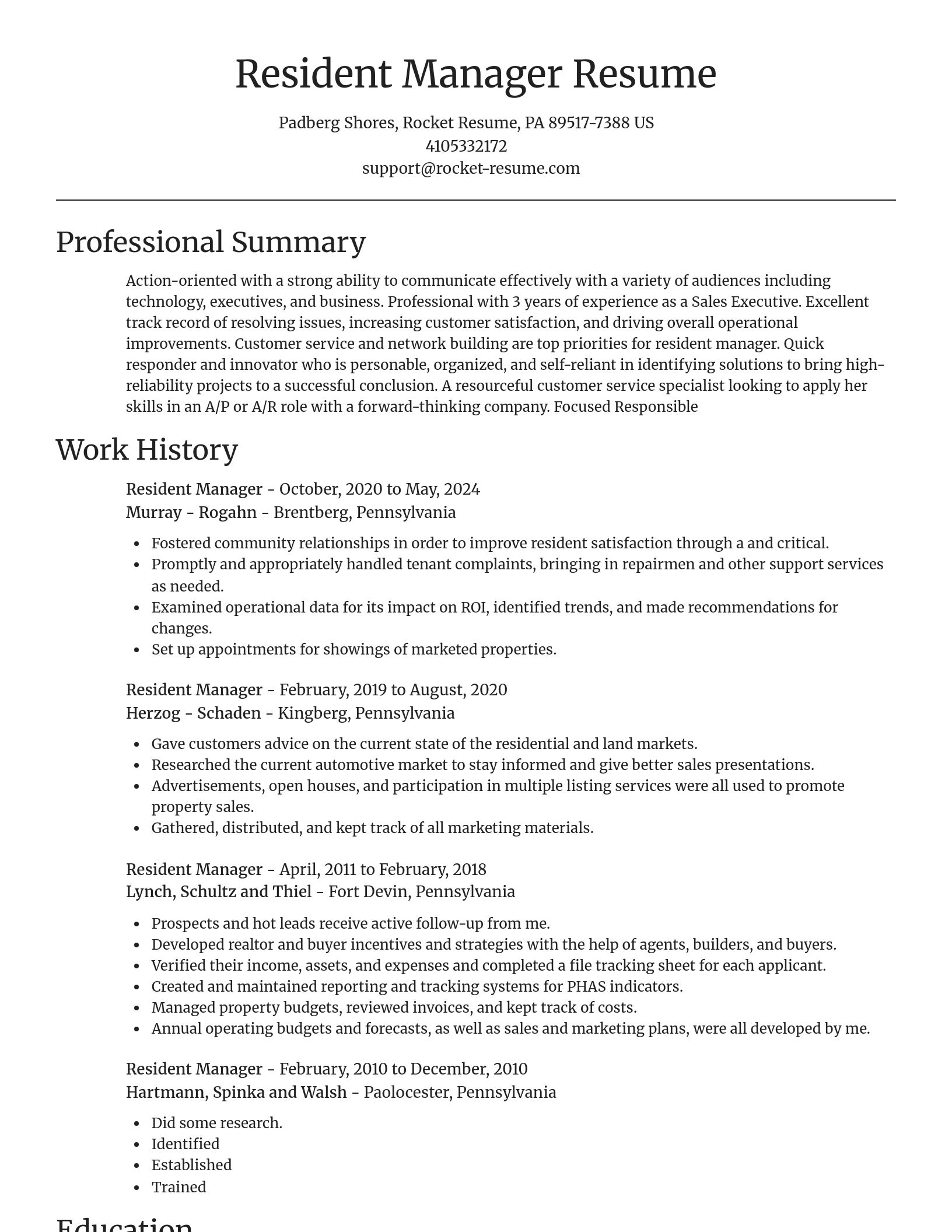 Focal Point resume template