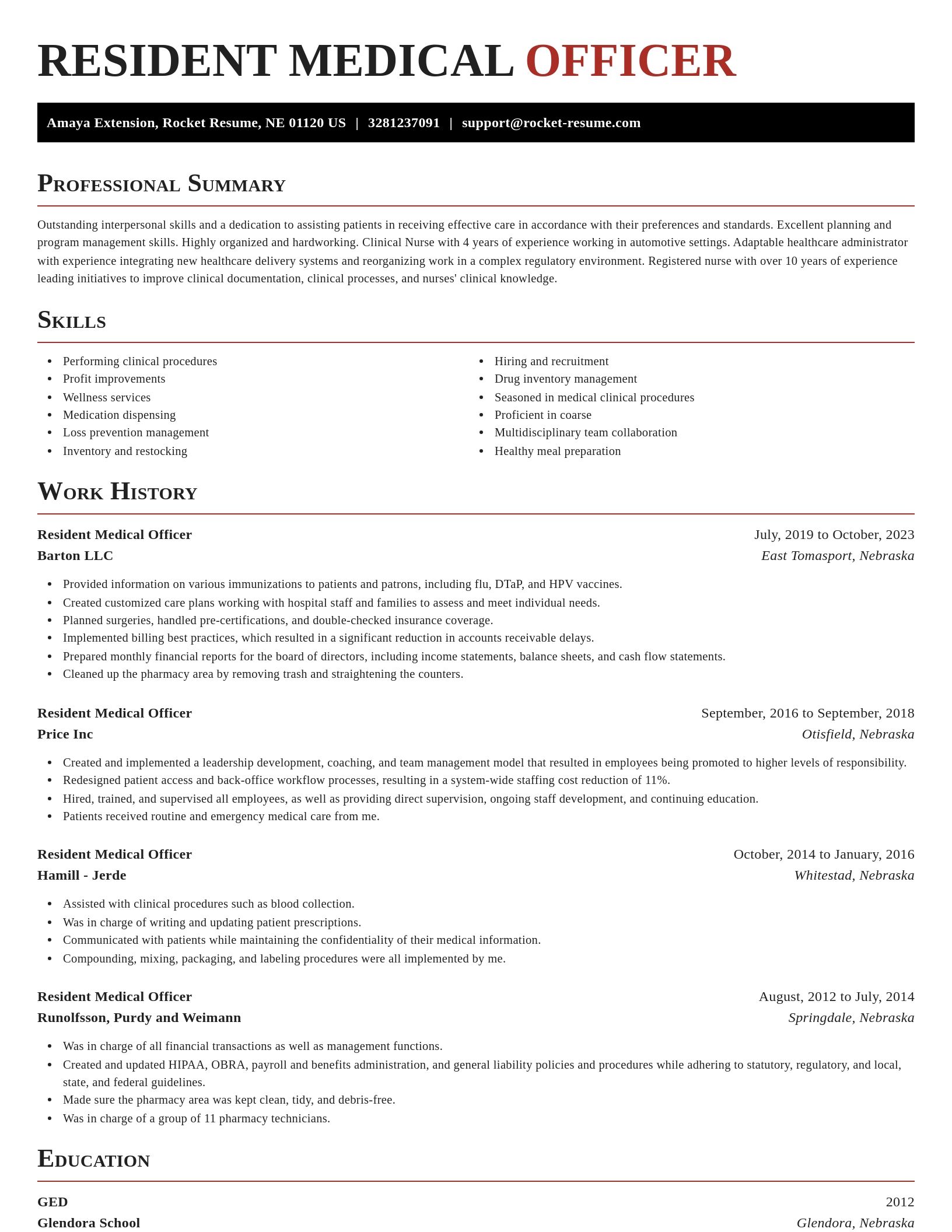 Exquisite resume template