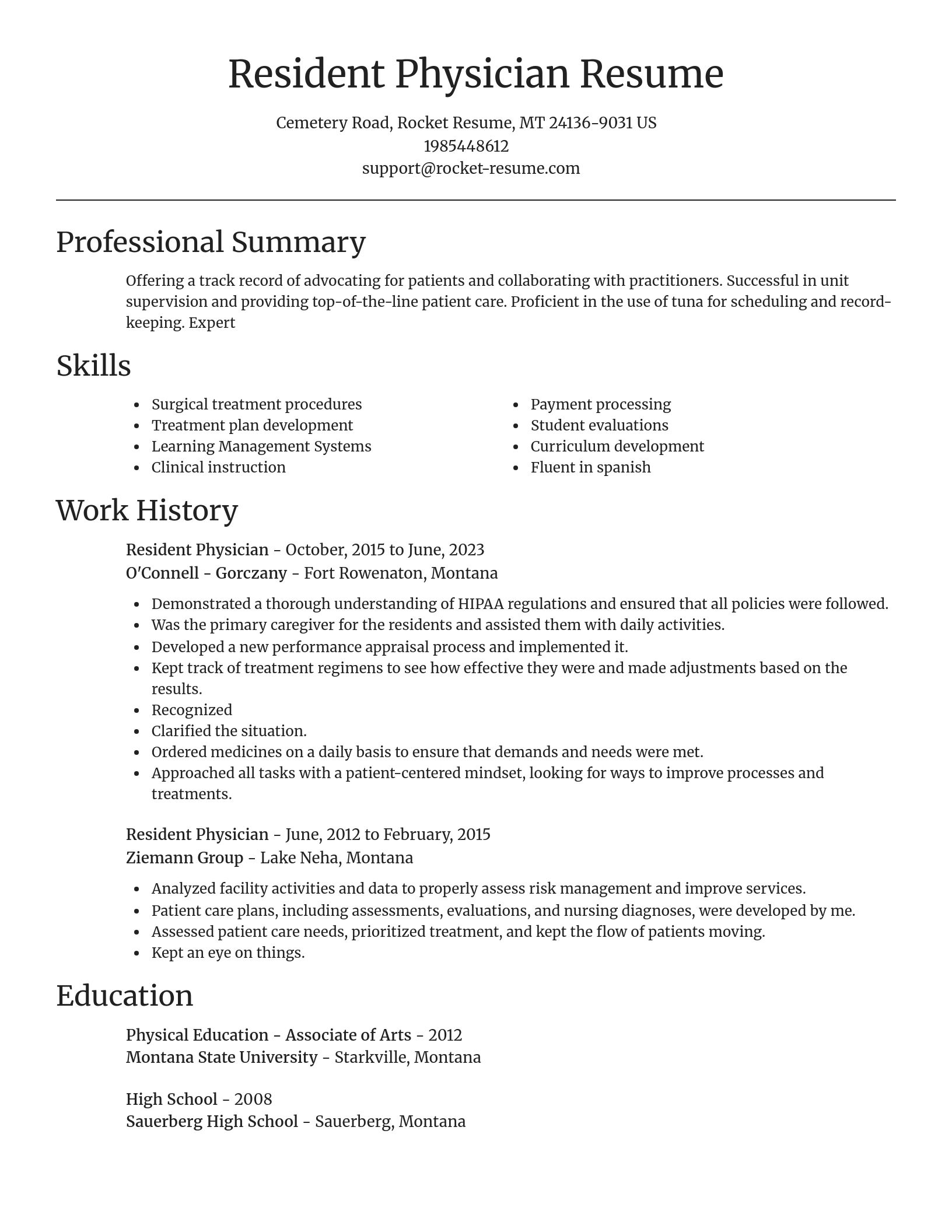 Focal Point resume template