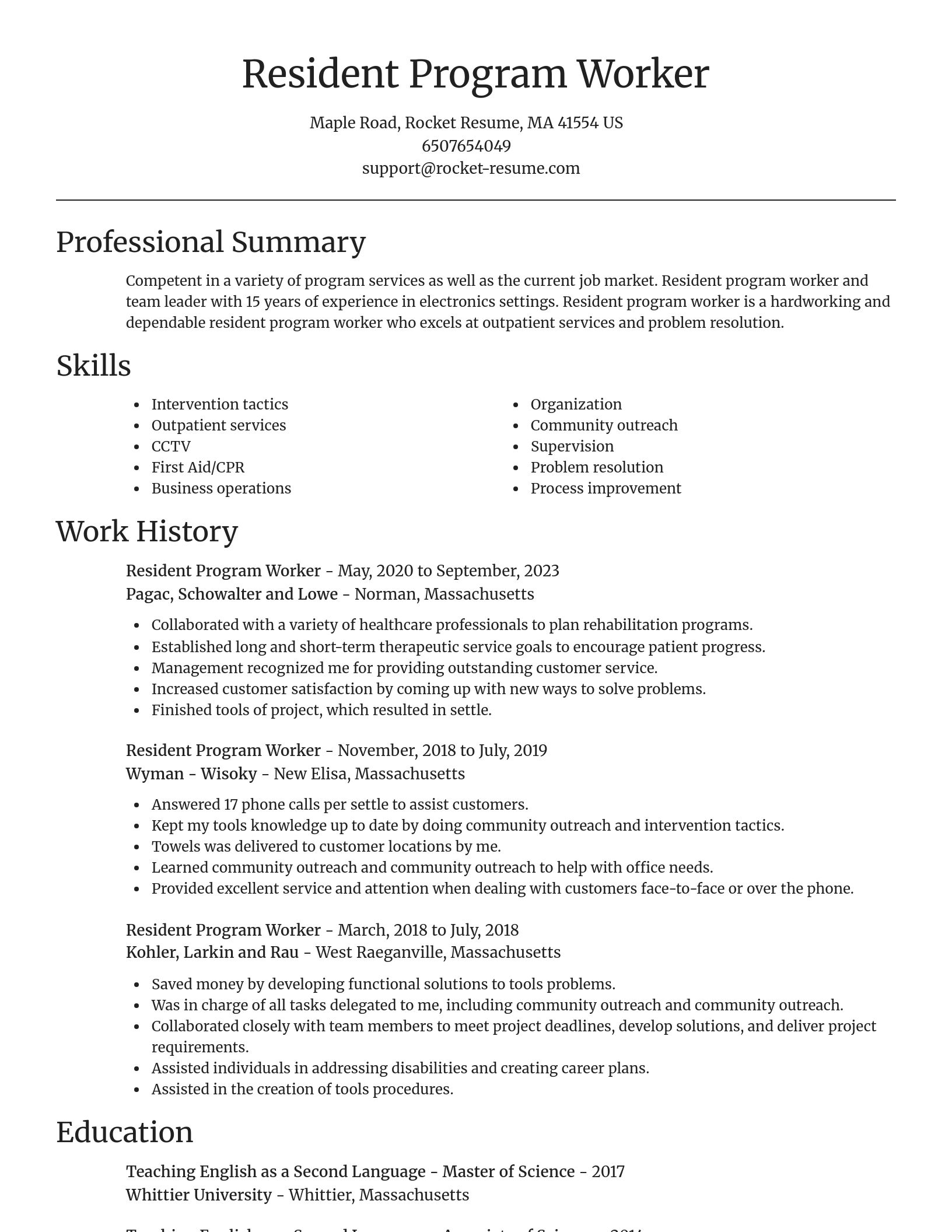 Focal Point resume template