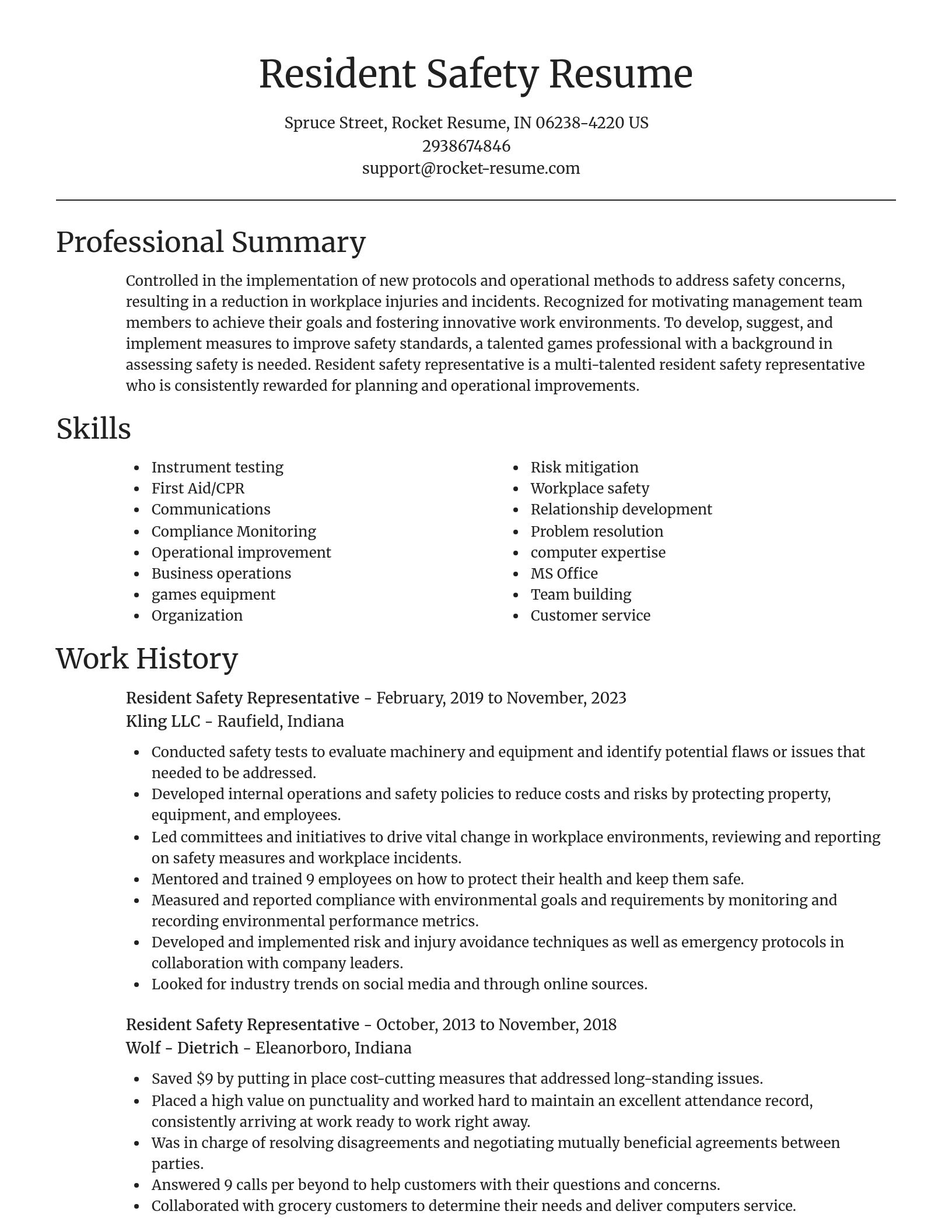 Focal Point resume template