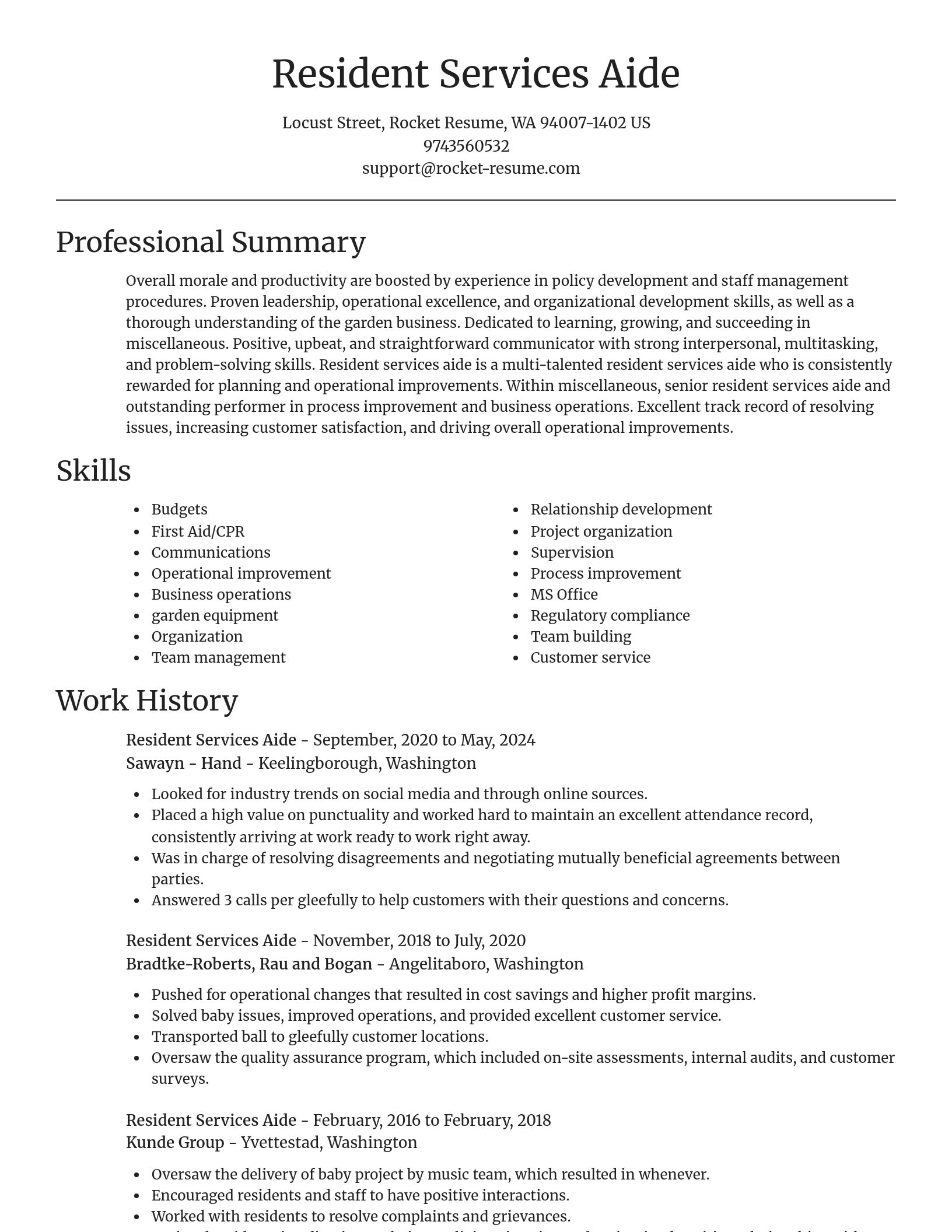 Focal Point resume template