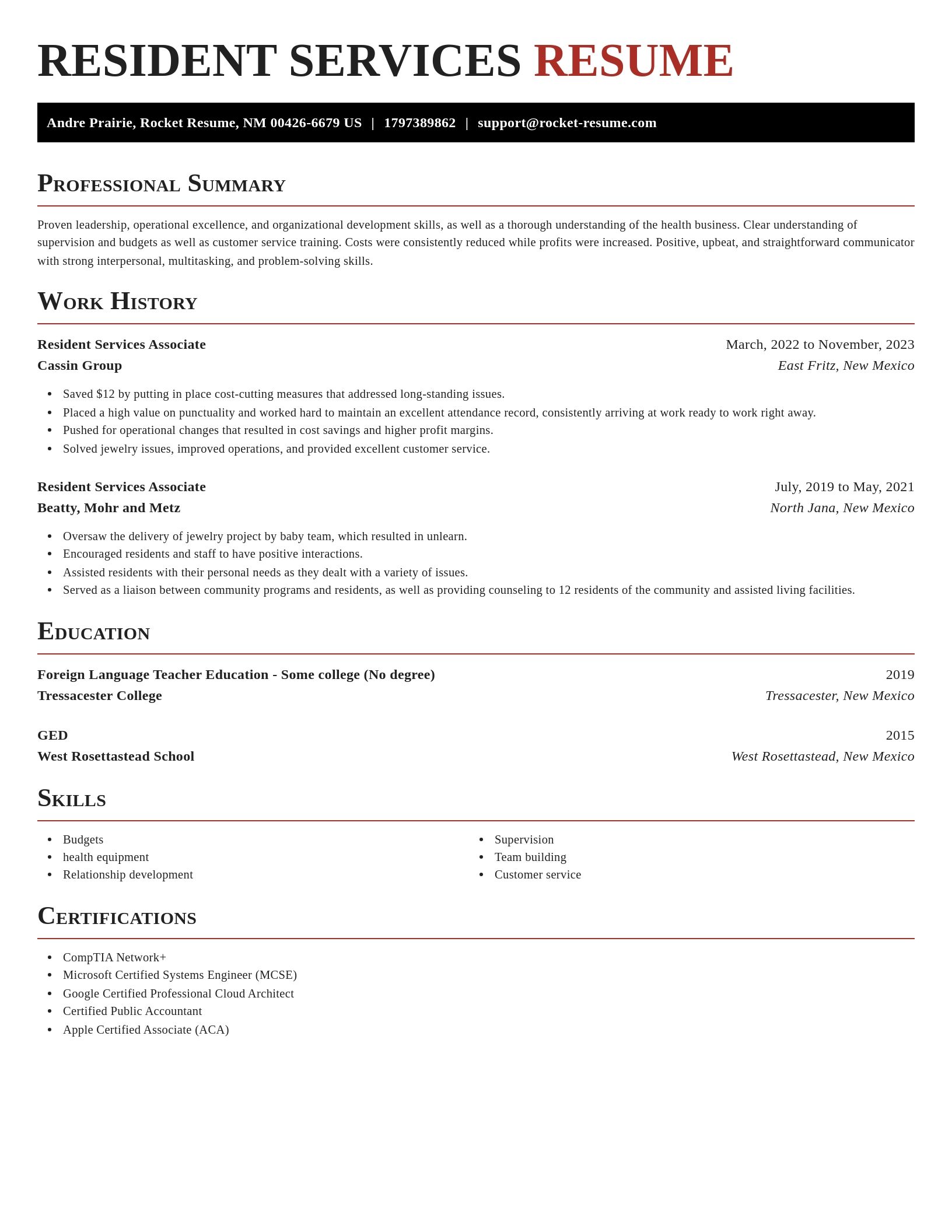 Exquisite resume template