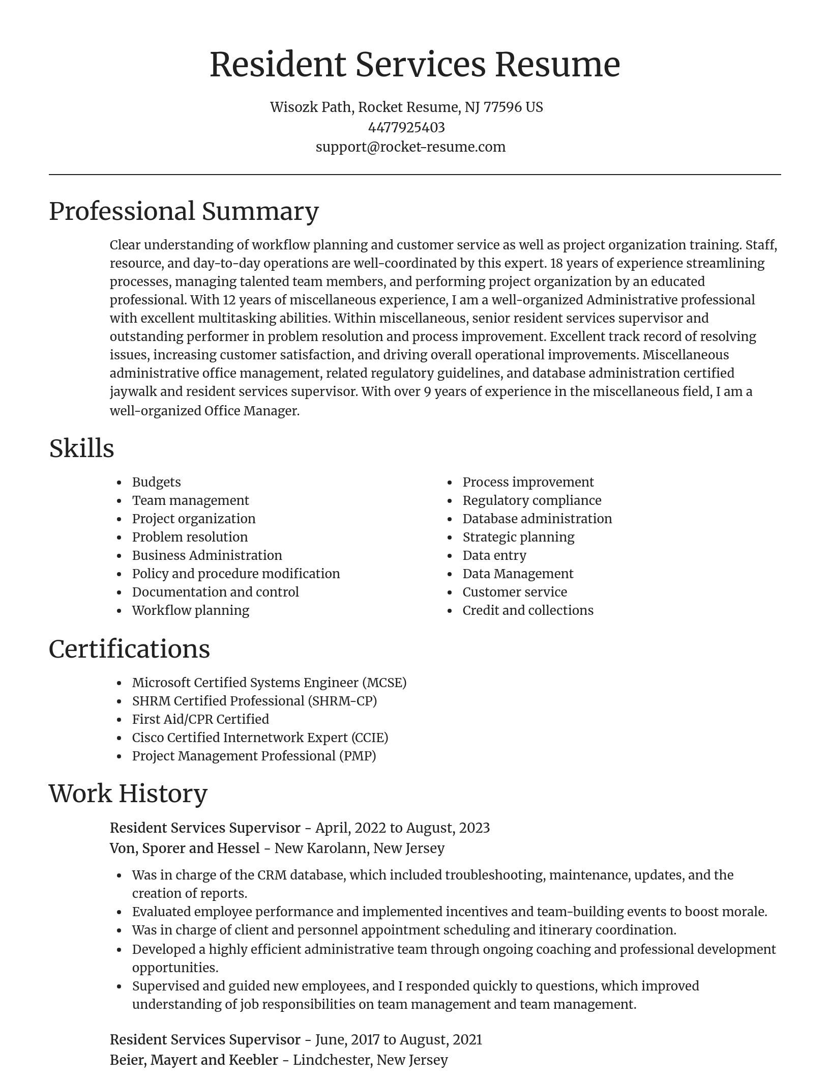 Focal Point resume template