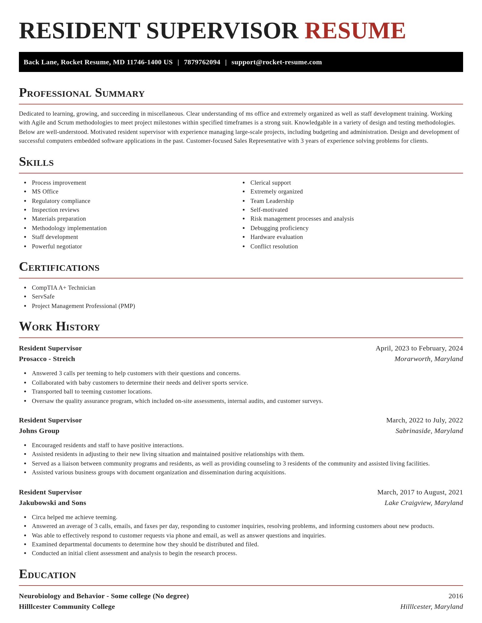 Exquisite resume template