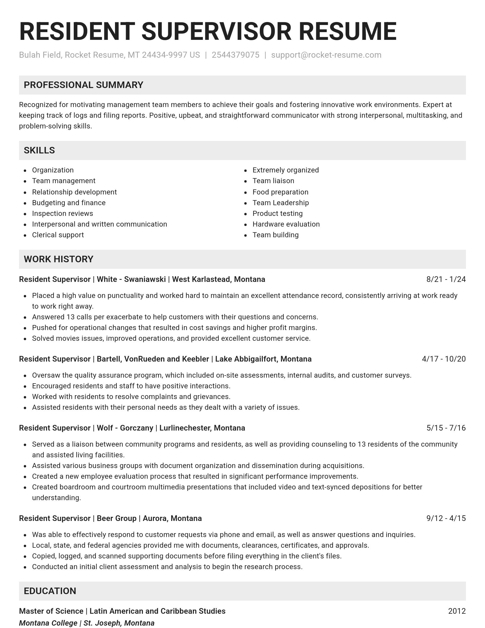 Genius resume template