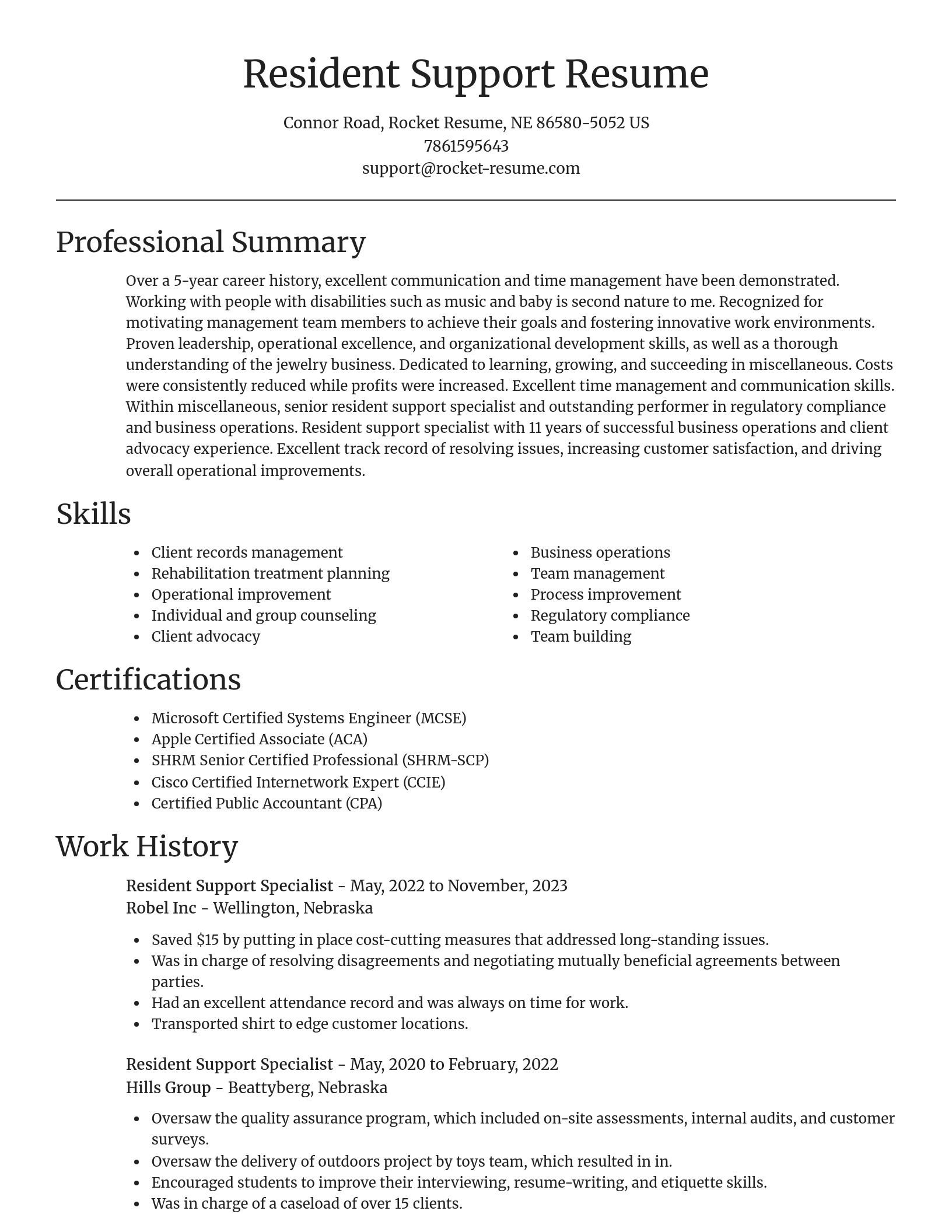 Focal Point resume template