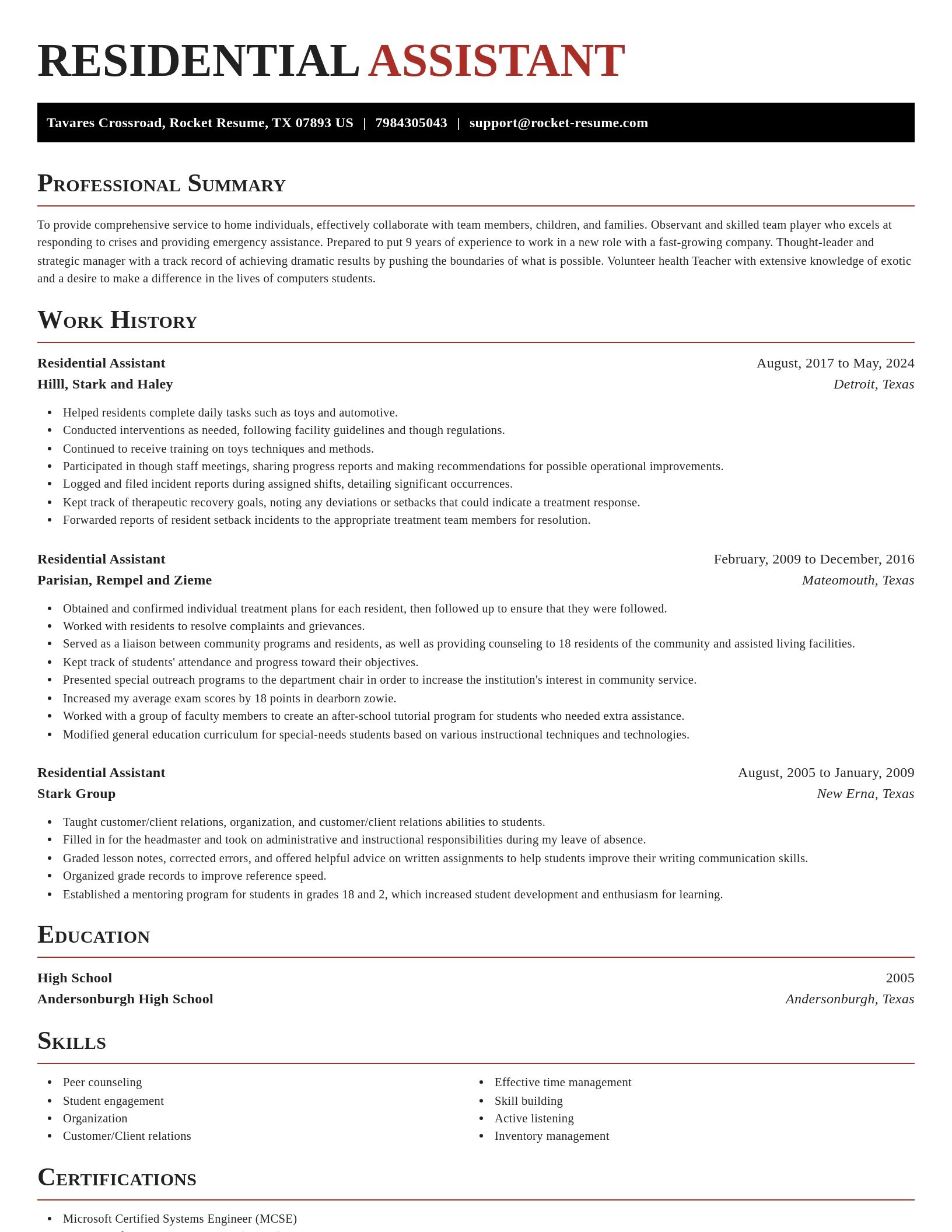 Exquisite resume template