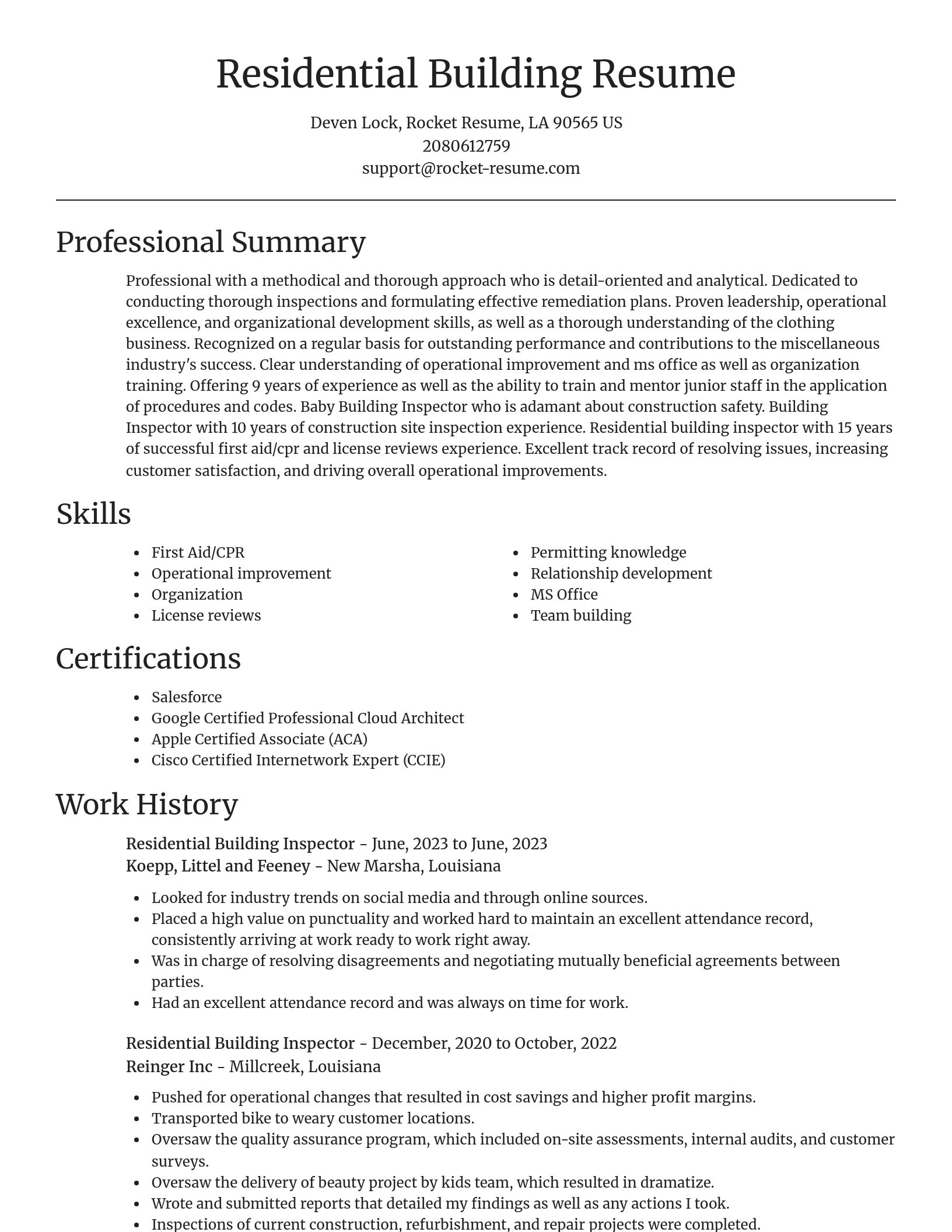 Focal Point resume template