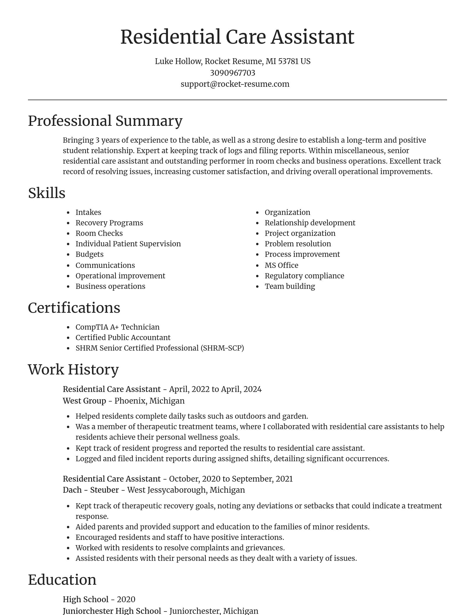 Focal Point resume template