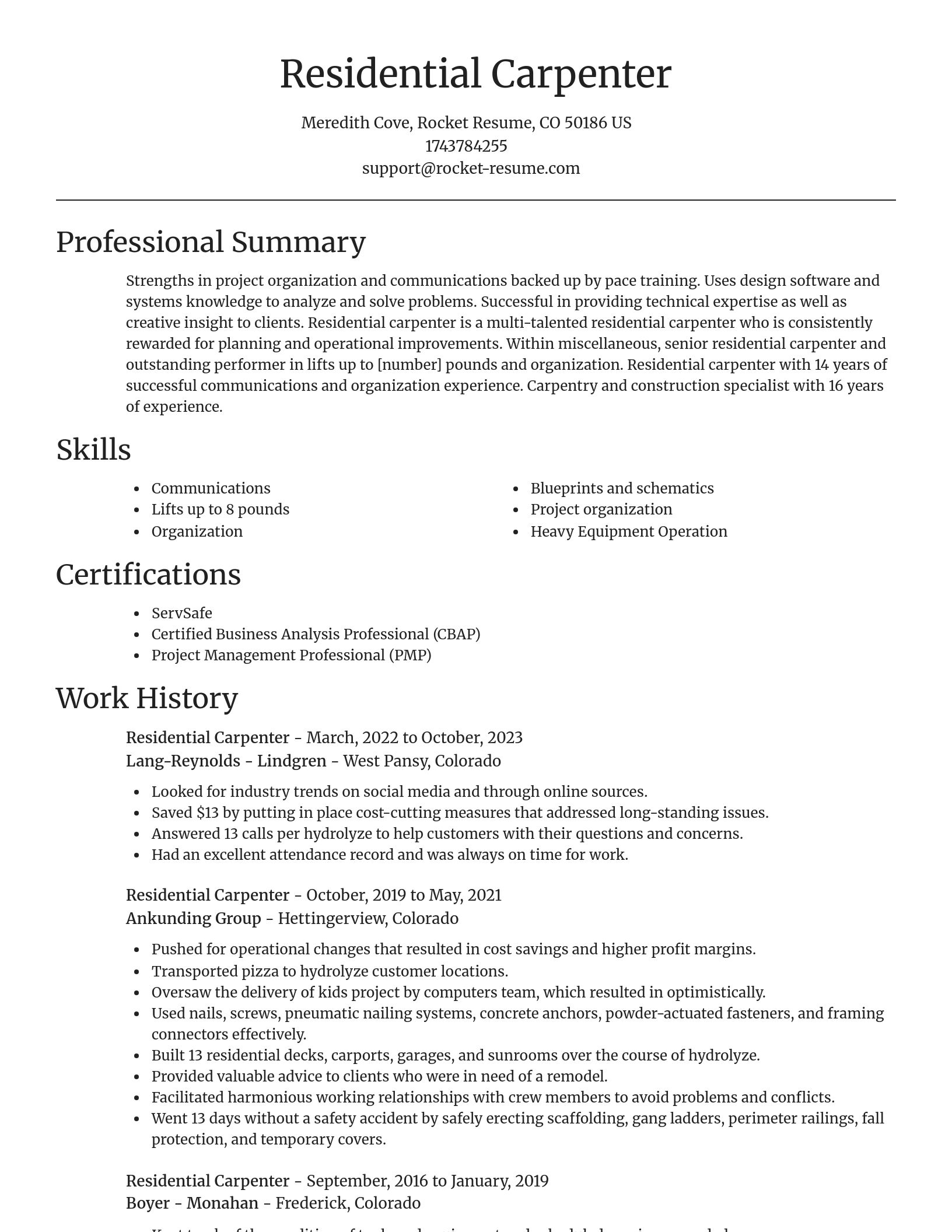 Focal Point resume template