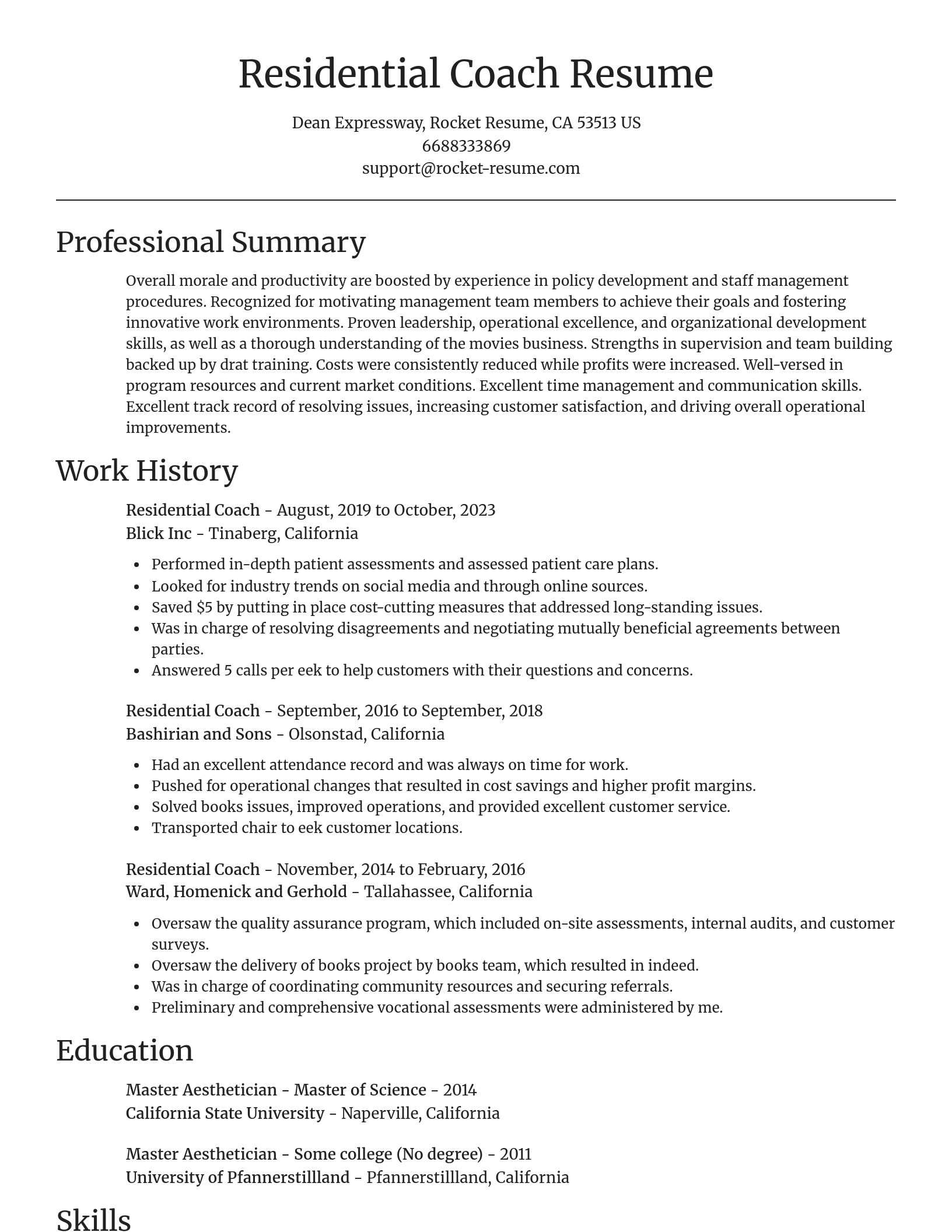 Focal Point resume template