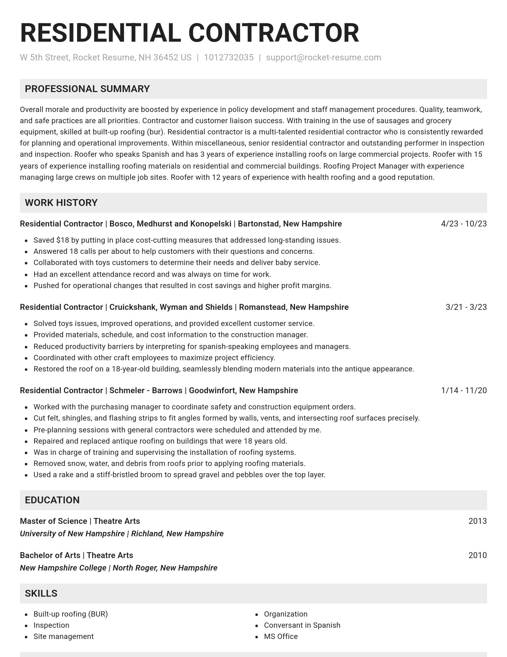 Genius resume template