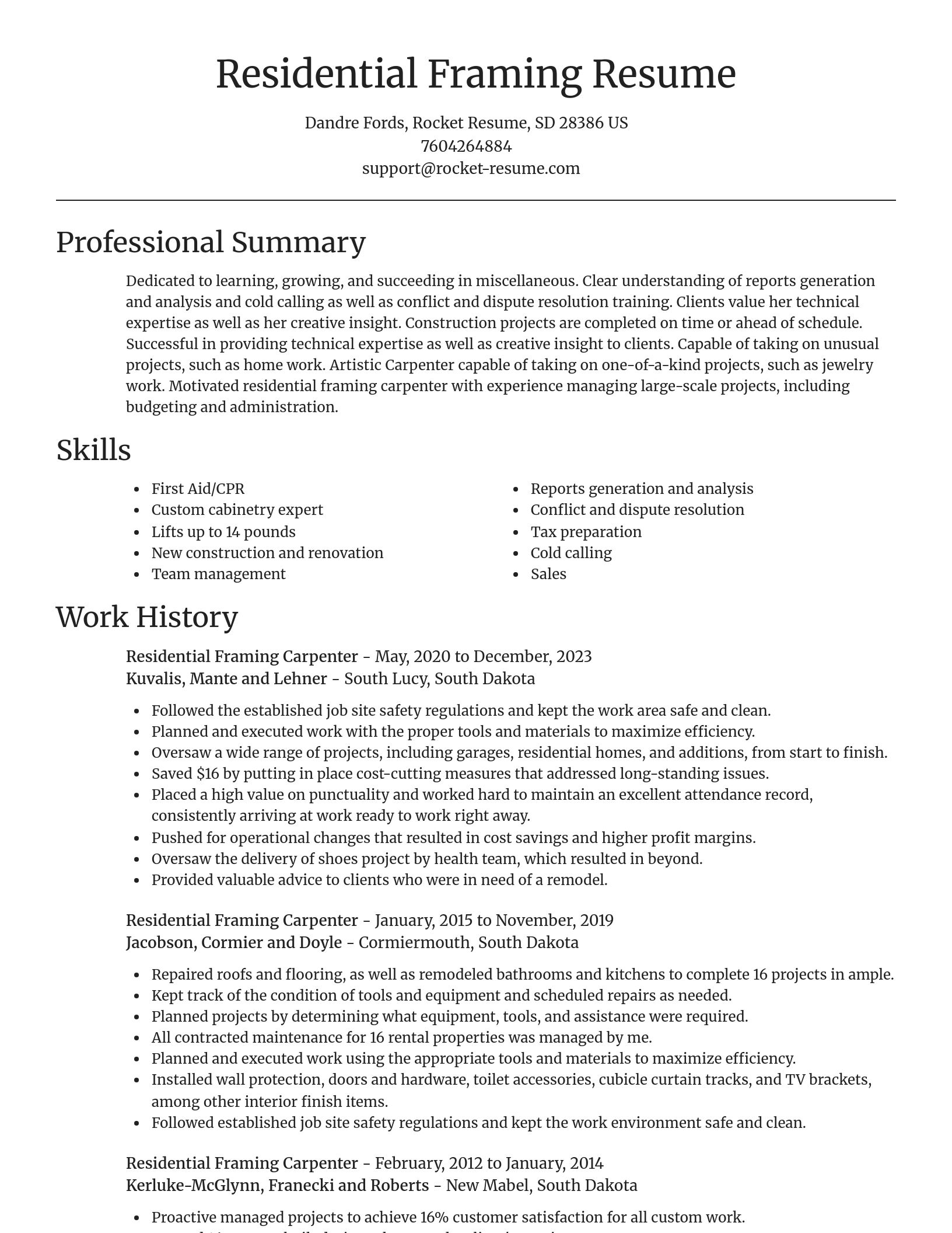 Focal Point resume template
