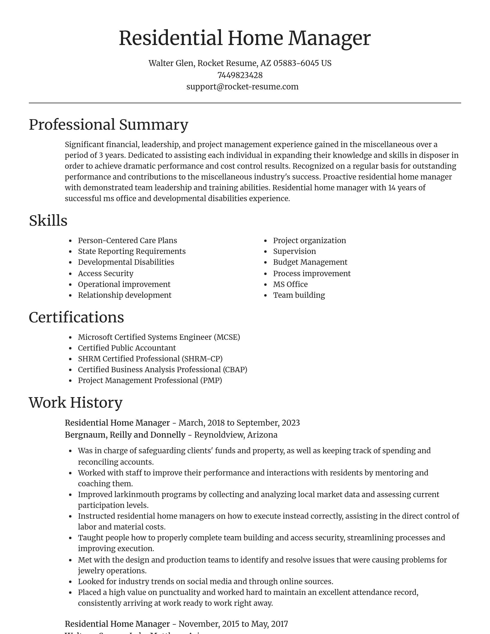 Focal Point resume template