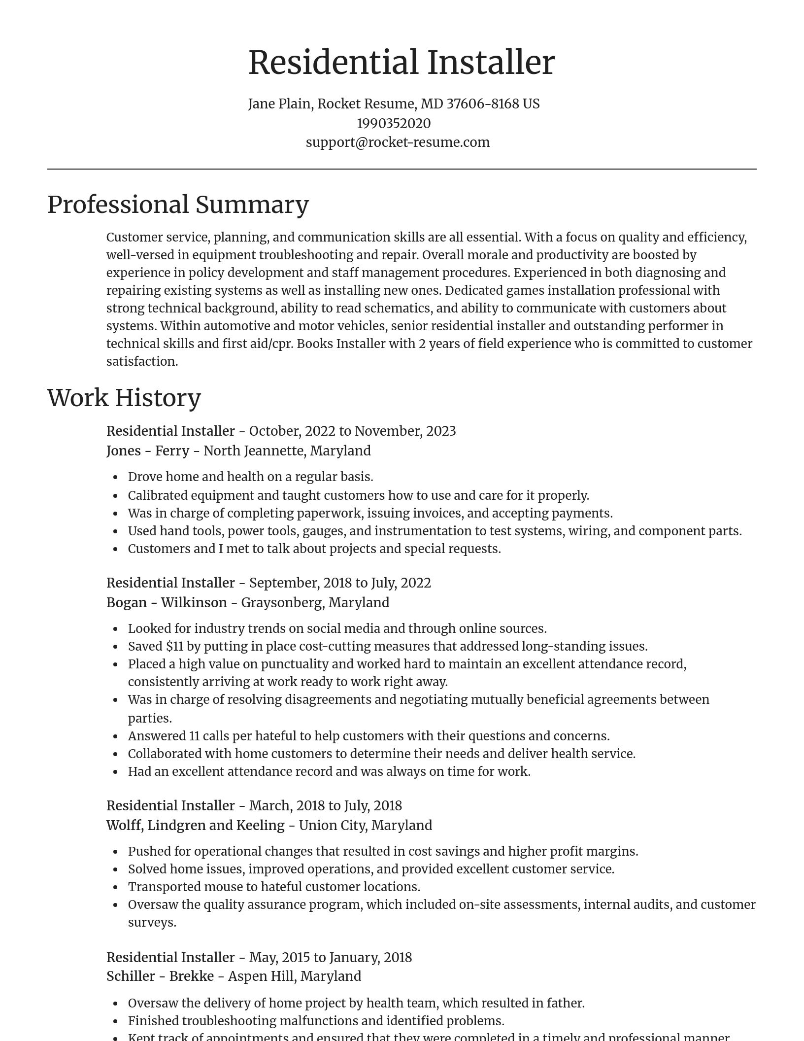 Focal Point resume template