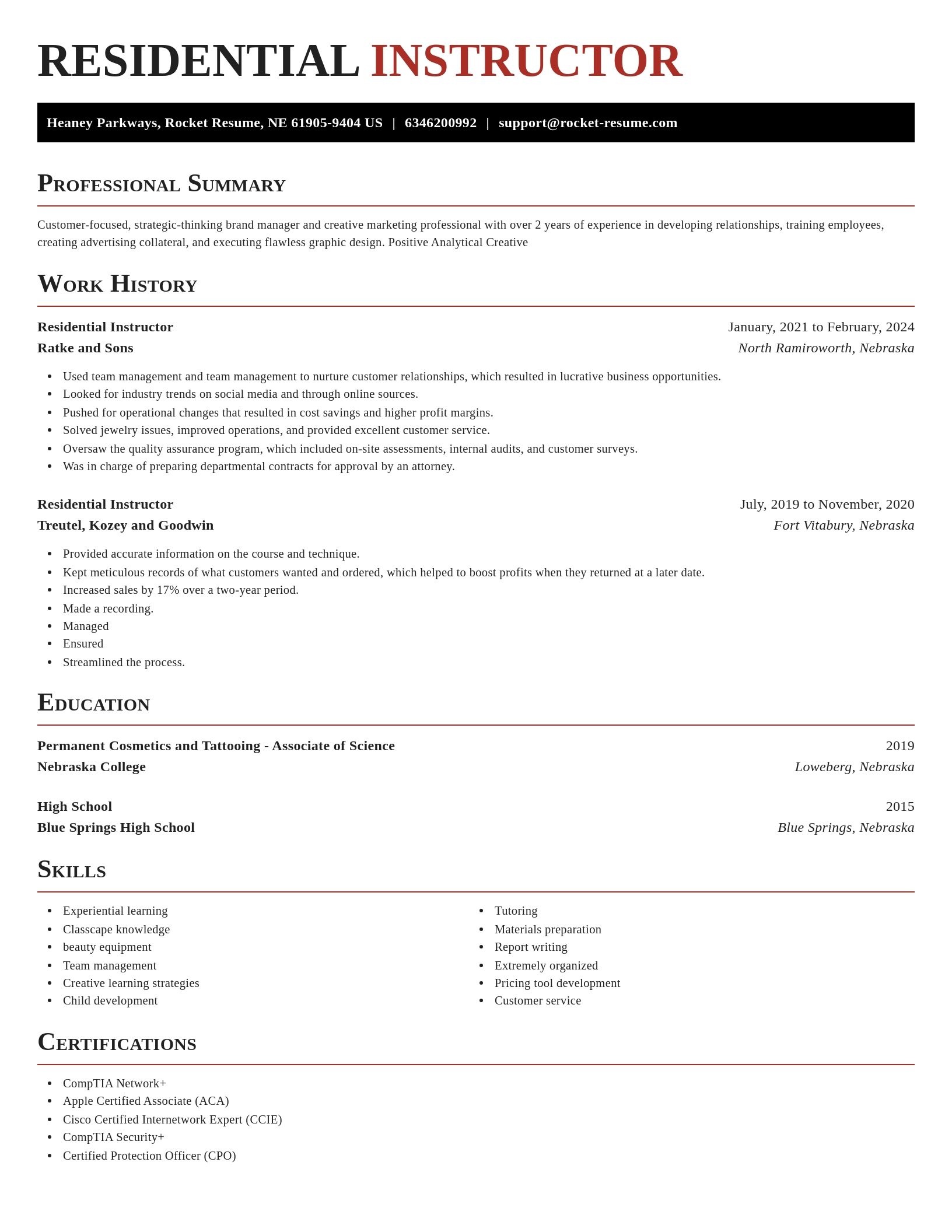 Exquisite resume template