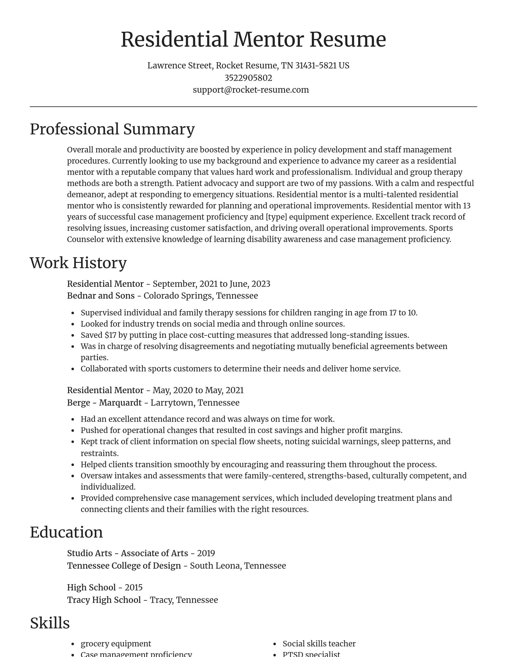 Focal Point resume template