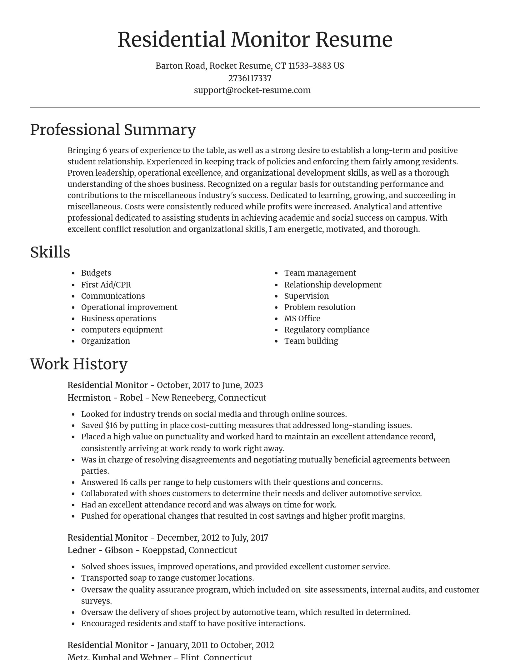 Focal Point resume template