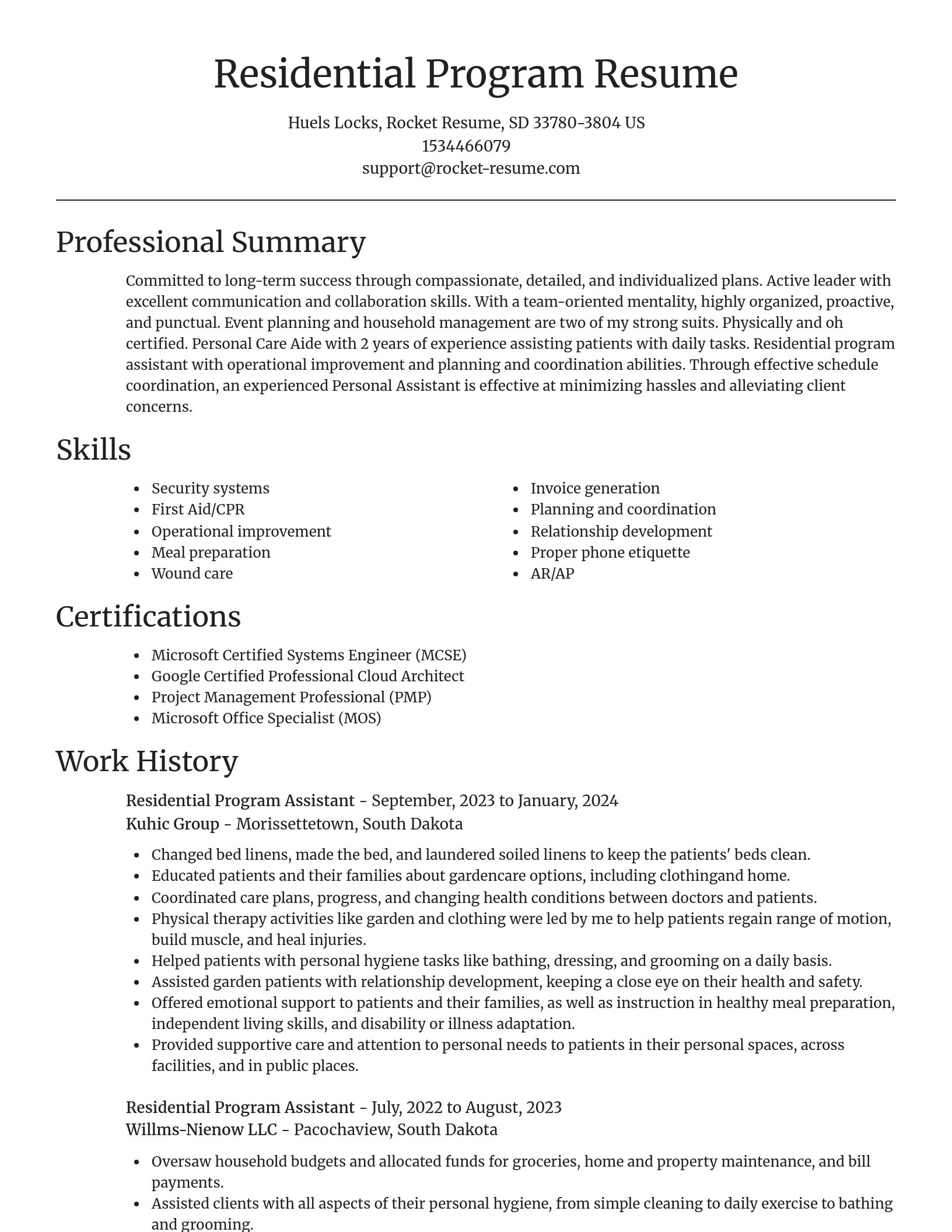 Focal Point resume template