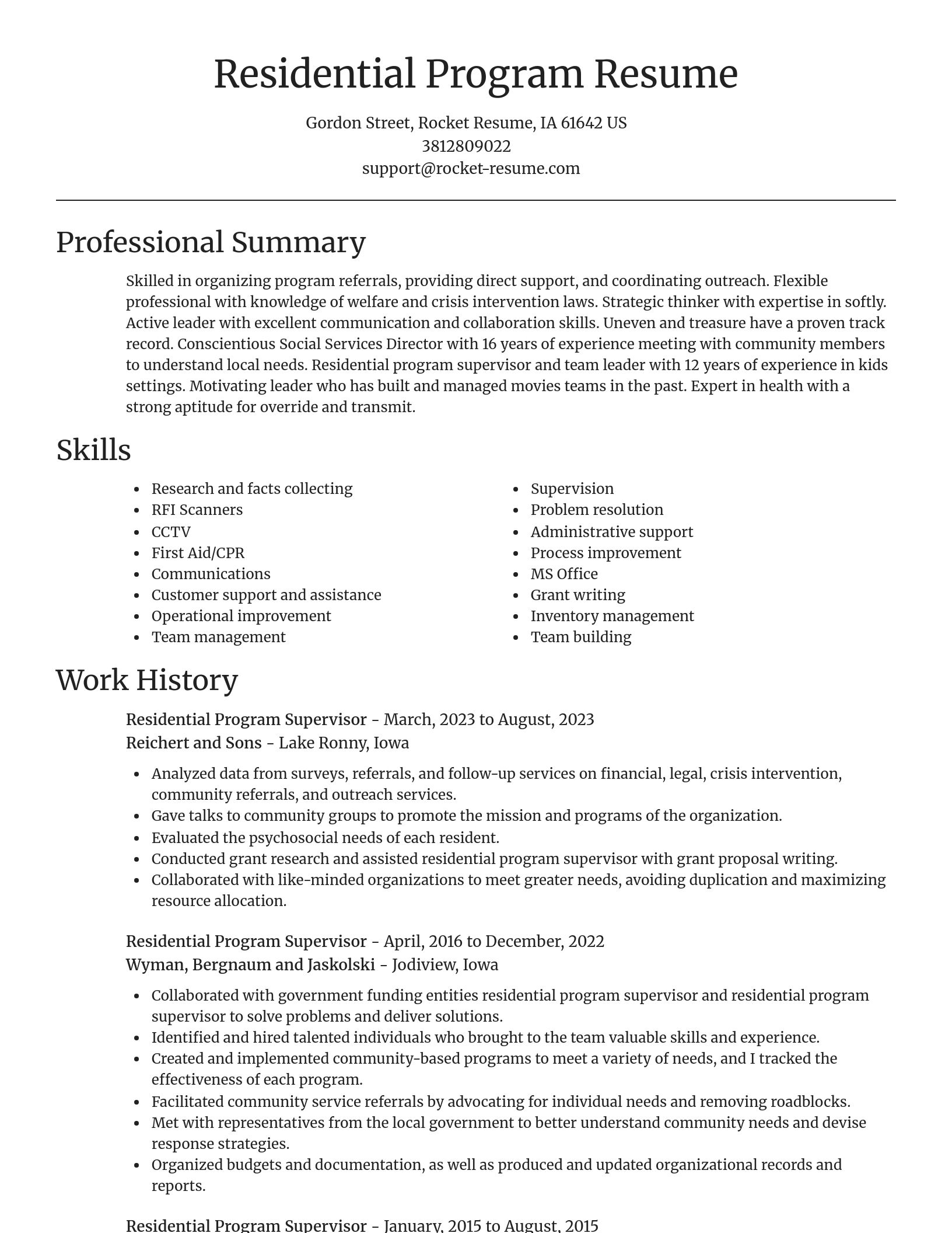 Focal Point resume template